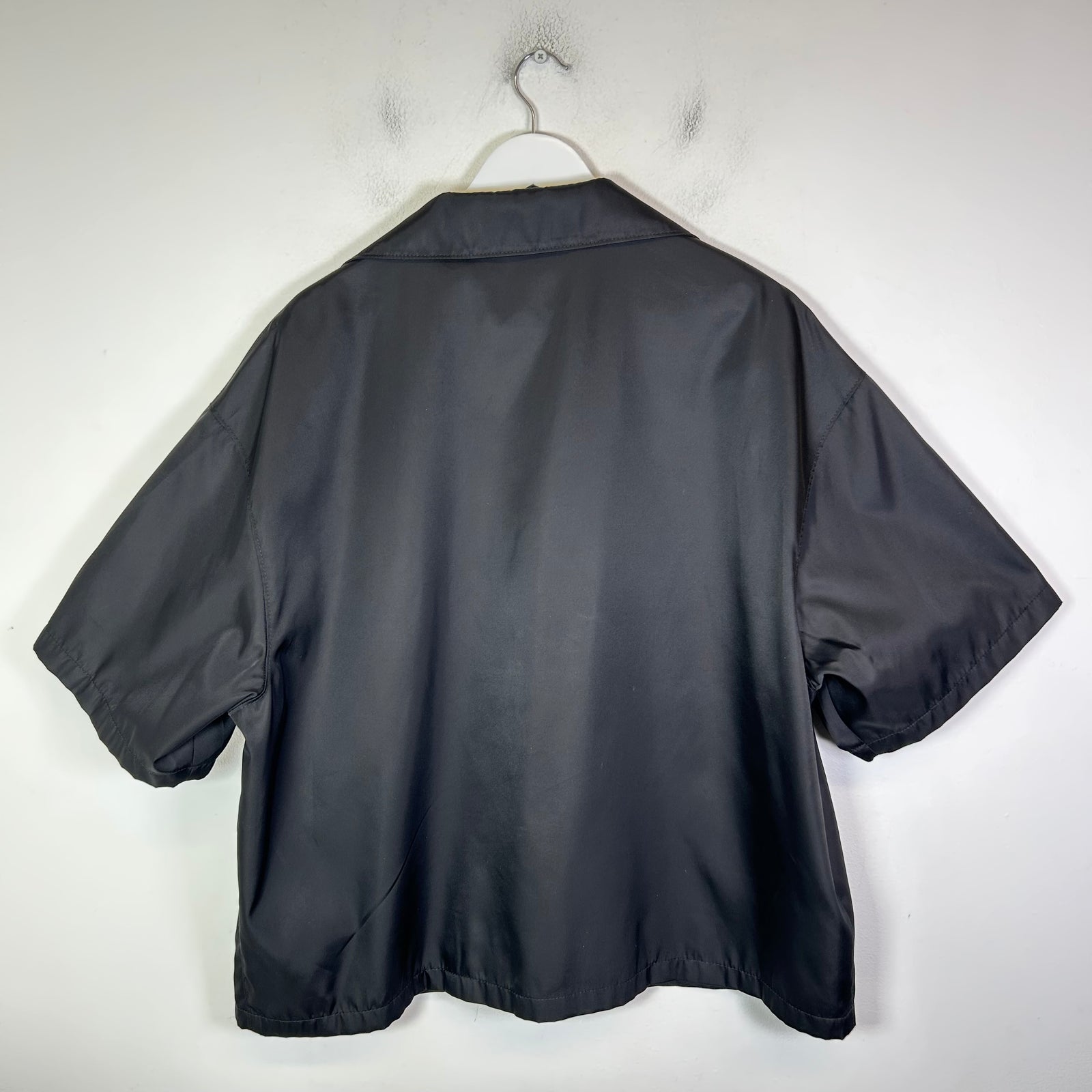 Prada Re-Nylon Logo Button-Up Shirt