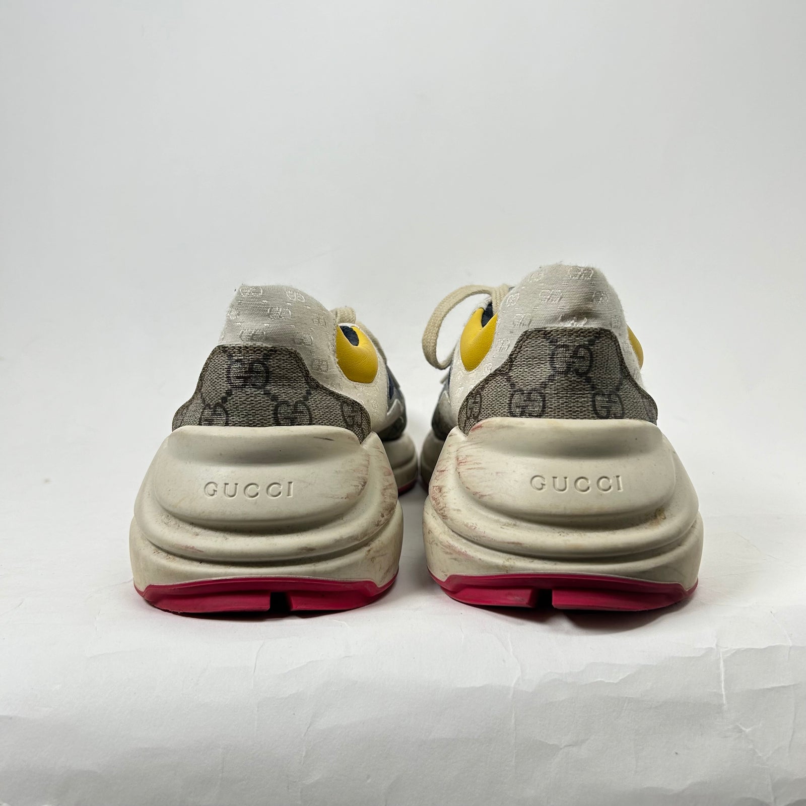 Gucci White Multicolor Rython Sneaker Size 9.5