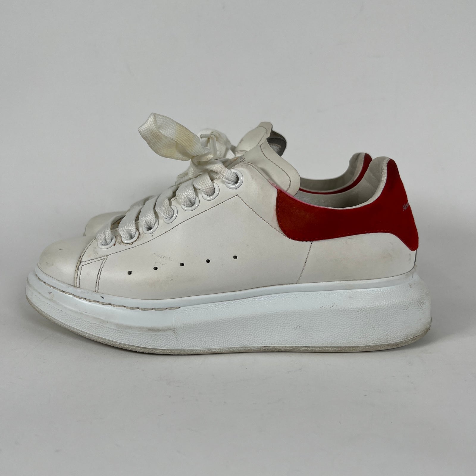 Alexander McQueen Red/White Sneakers Size 37.5