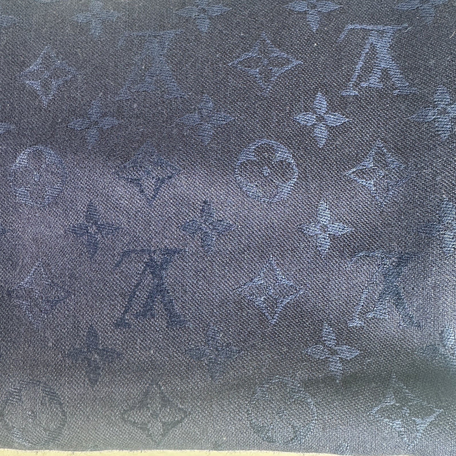 Louis Vuitton Blue Monogram Pashmina Scarf