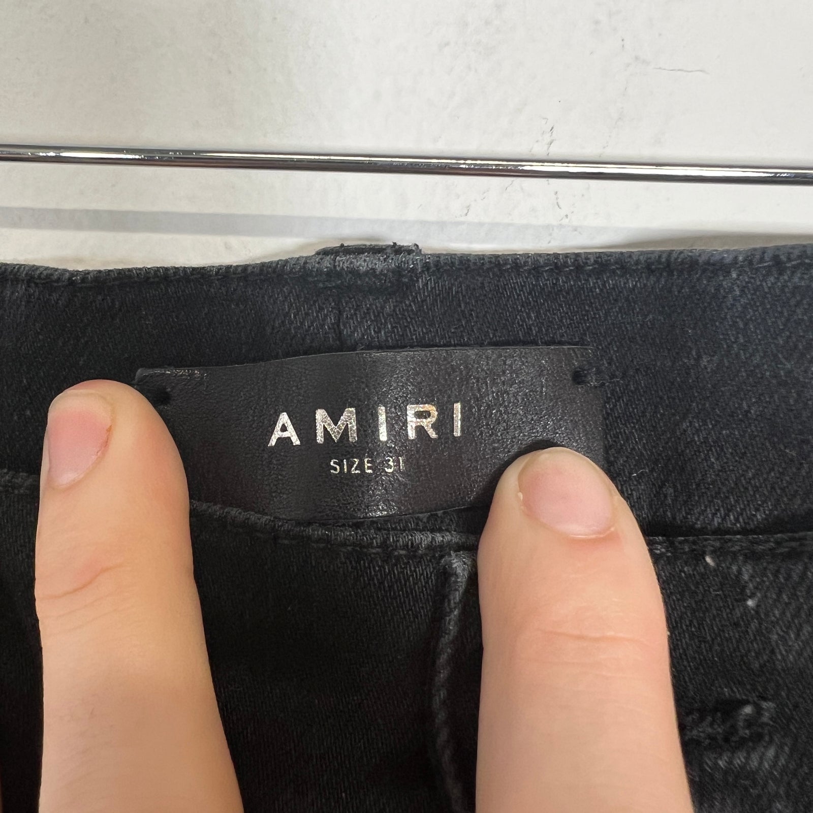 Amiri Darkwash Distressed Jeans Sz 31