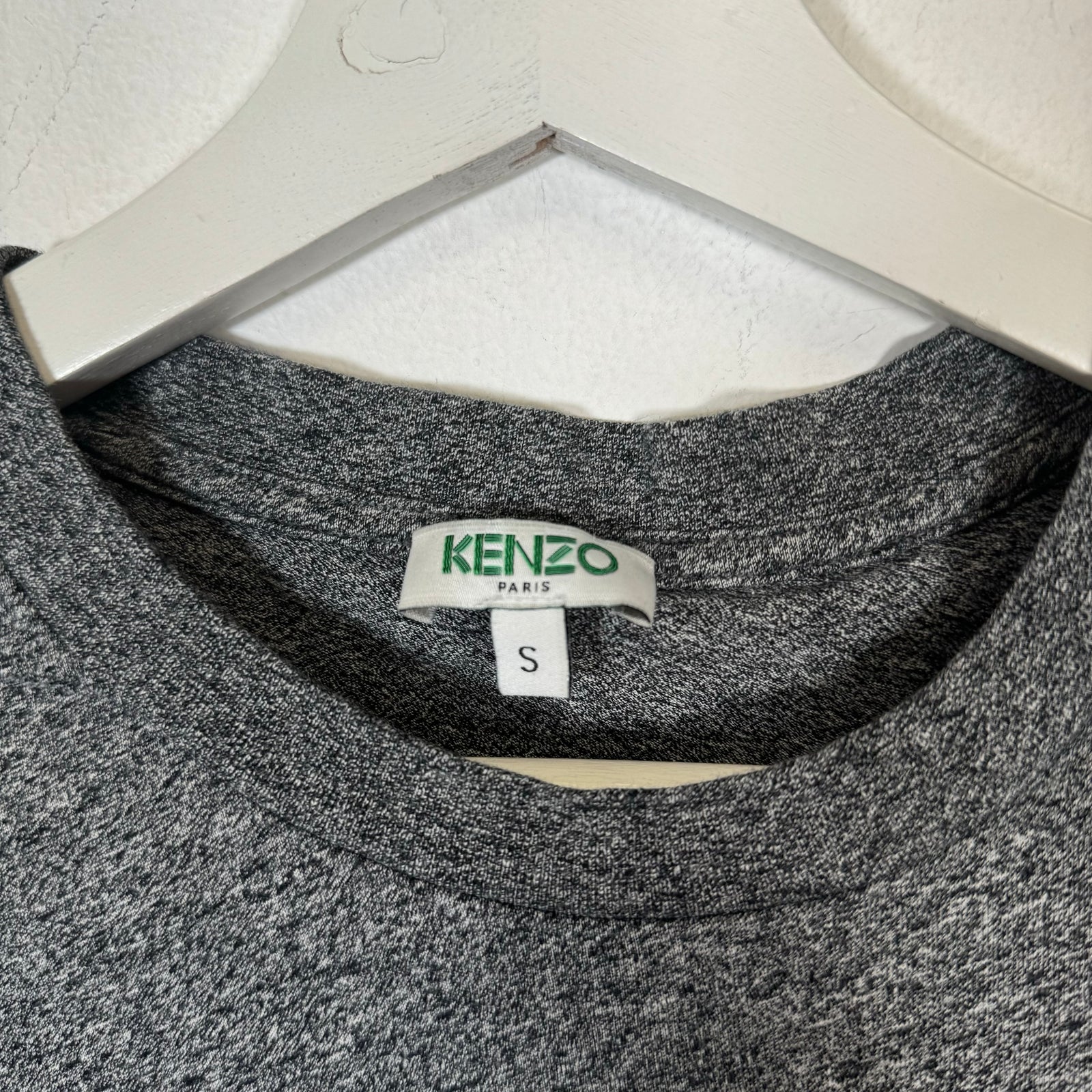 Kenzo Grey/Yellow Tiger Tee Size S