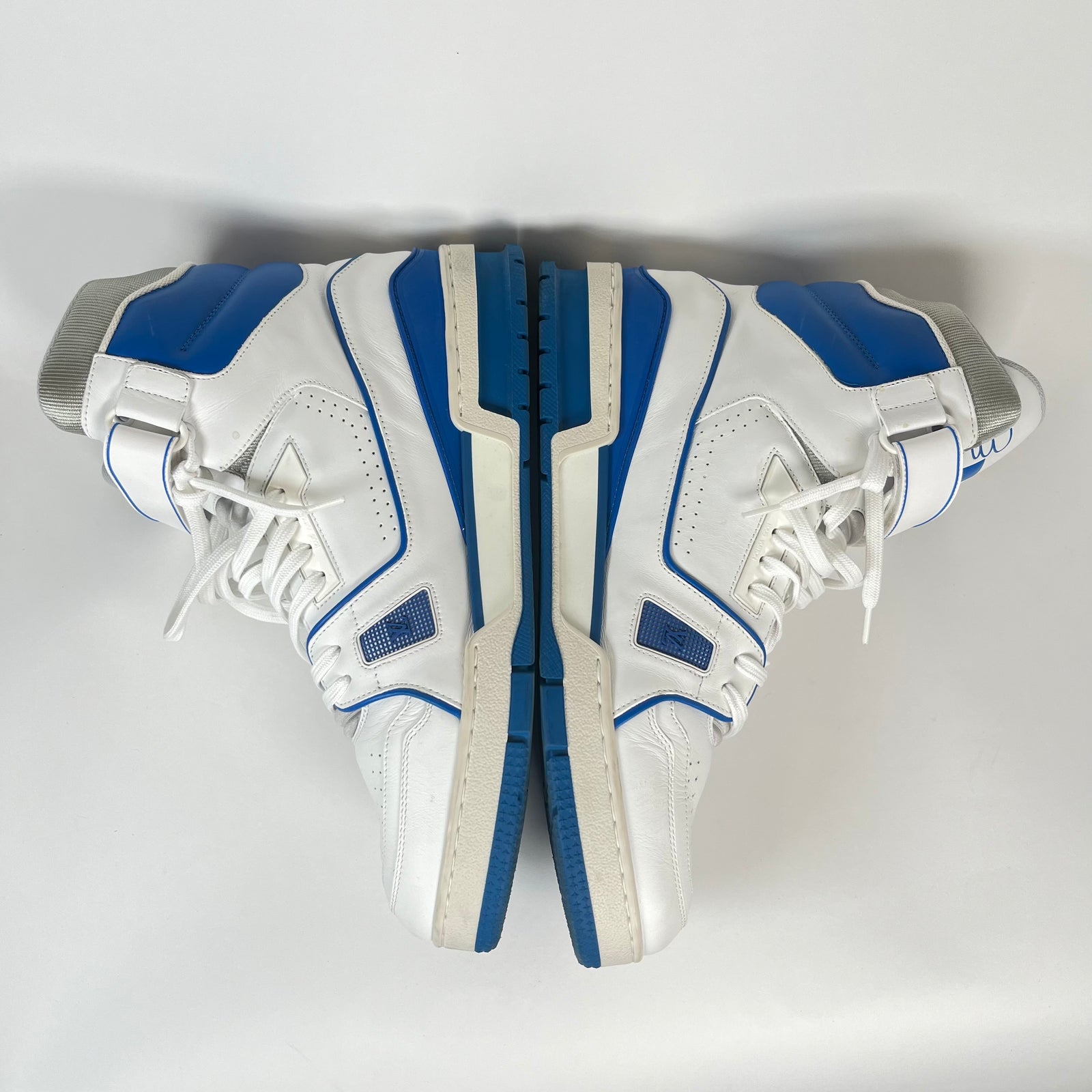 Louis Vuitton Blue High Top Trainers LV 9