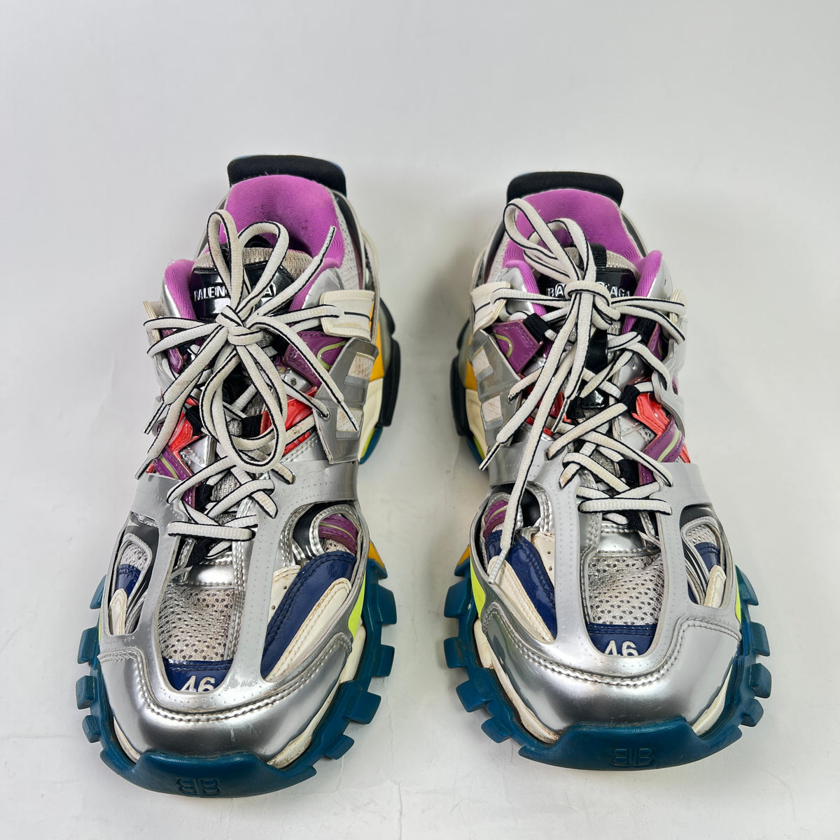 Balenciaga Multi-Color Metallic Track Sneaker