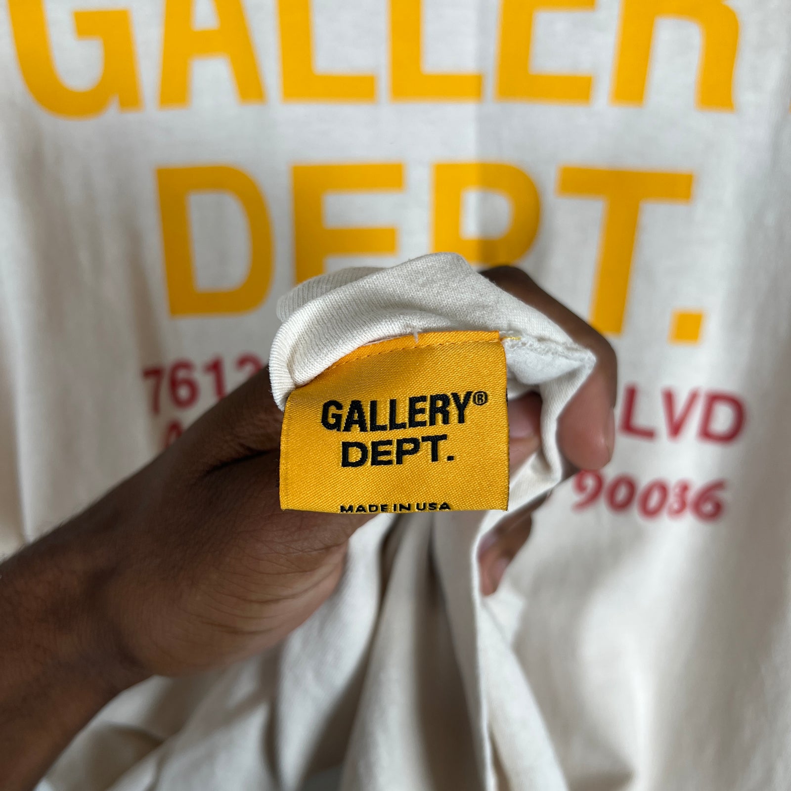 Gallery Dept Cream Venice Car Show T-Shirt Size XL