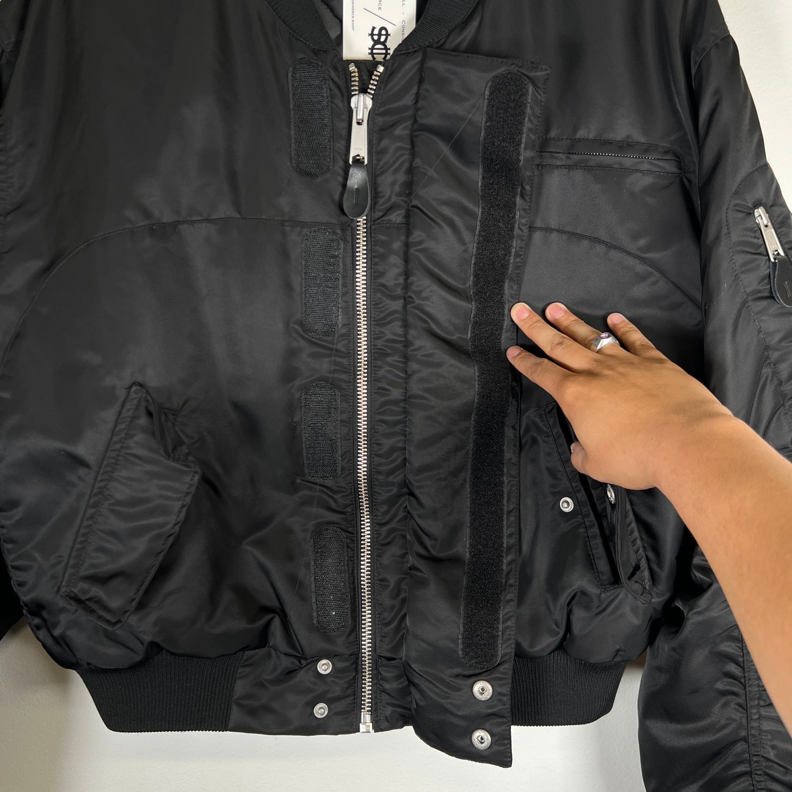 Entire Studios Black Bomber Size M