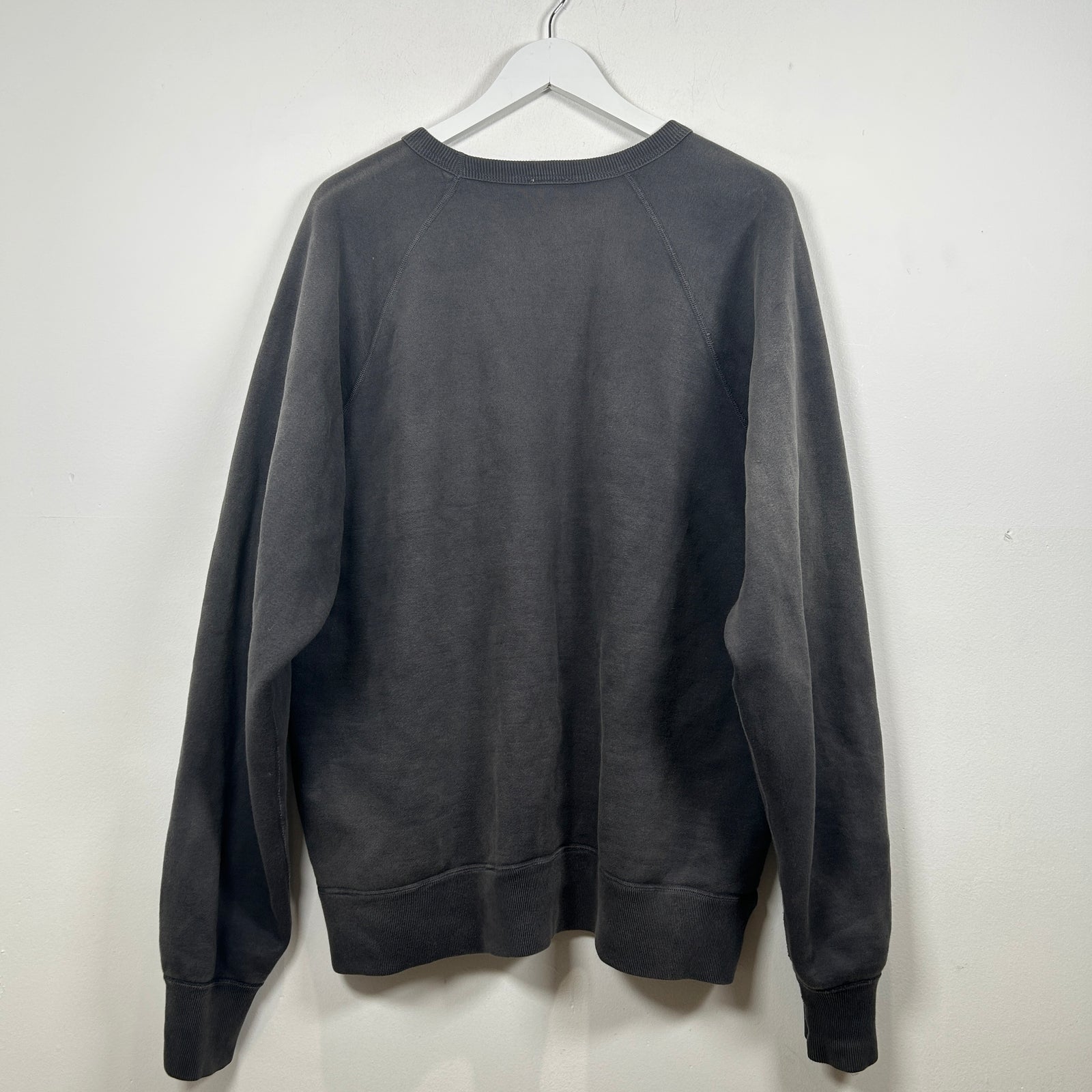 Saint Michael Faded Black Colorful Logo Crewneck Size XL