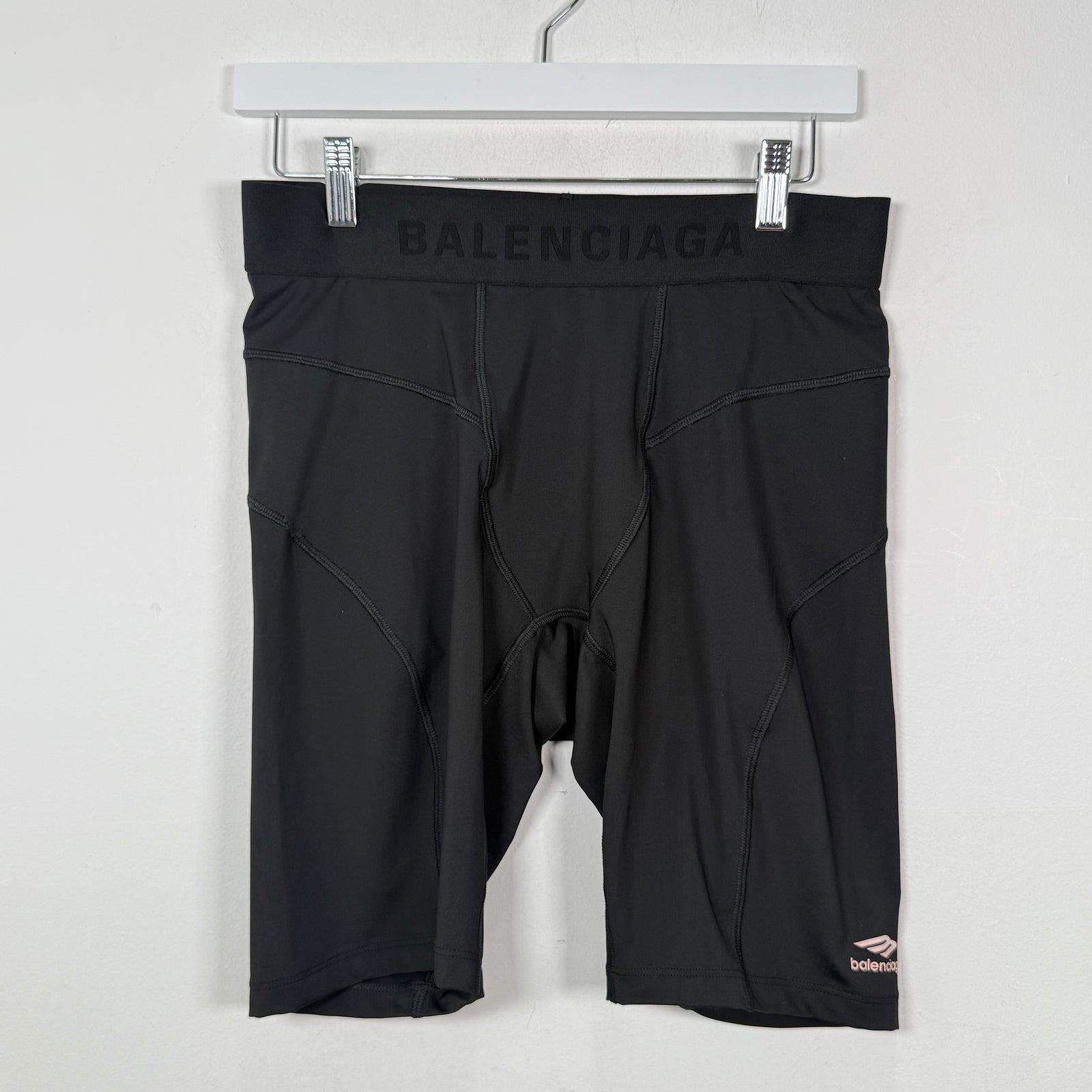 Balenciaga Black Biker Shorts Size L