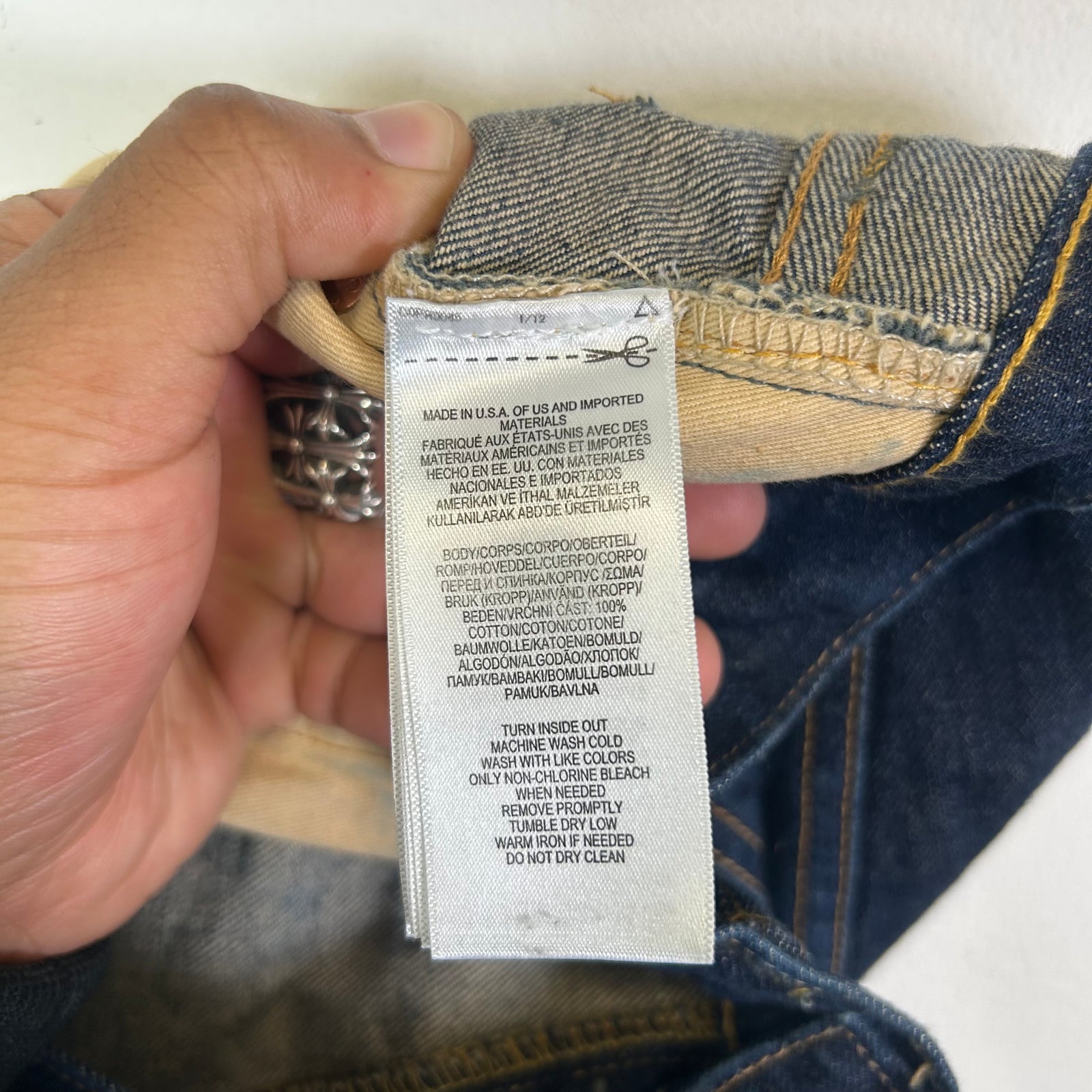 RRL Indigo Straight Leg Jeans Size 34