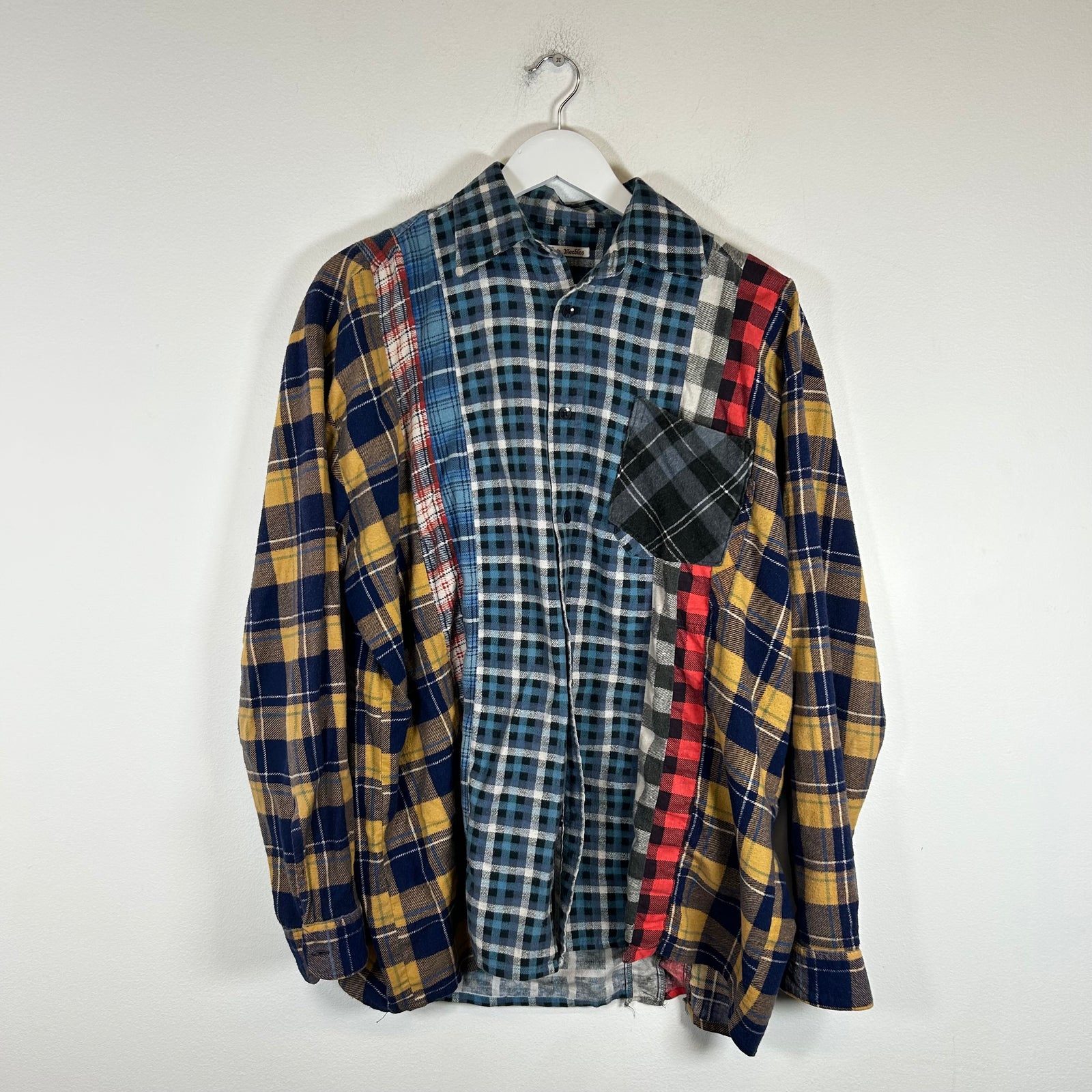 Needles Rebuild 7 Cuts Flannel Shirt Size L