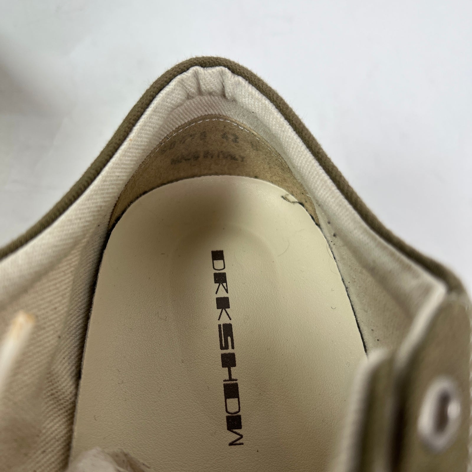Rick Owens DRKSHDW Canvas Vintage Low-Top Sneakers