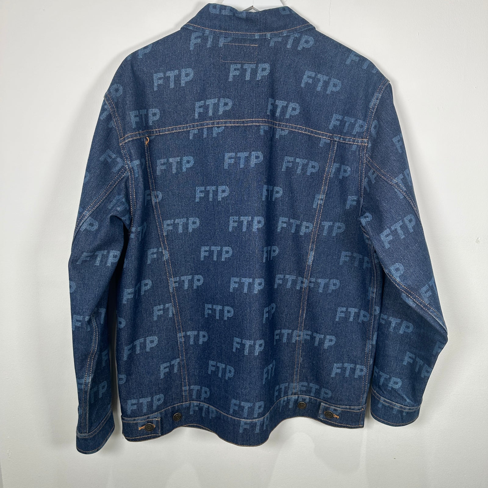 FTP All-Over Print Denim Jacket Size L
