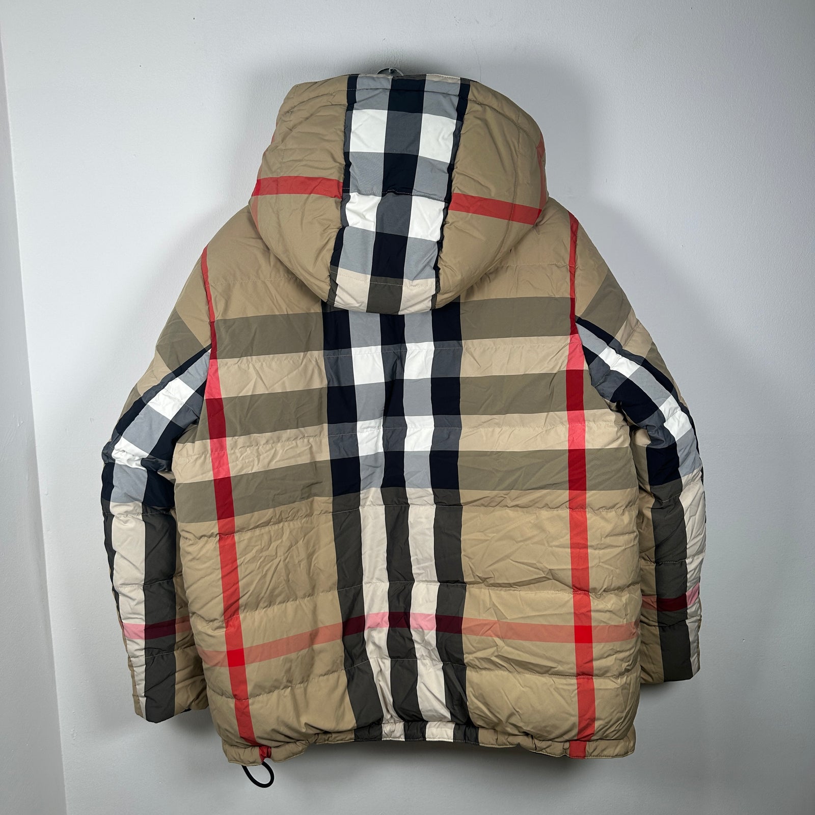 Burberry Reversible Check Puffer Jacket Size XL
