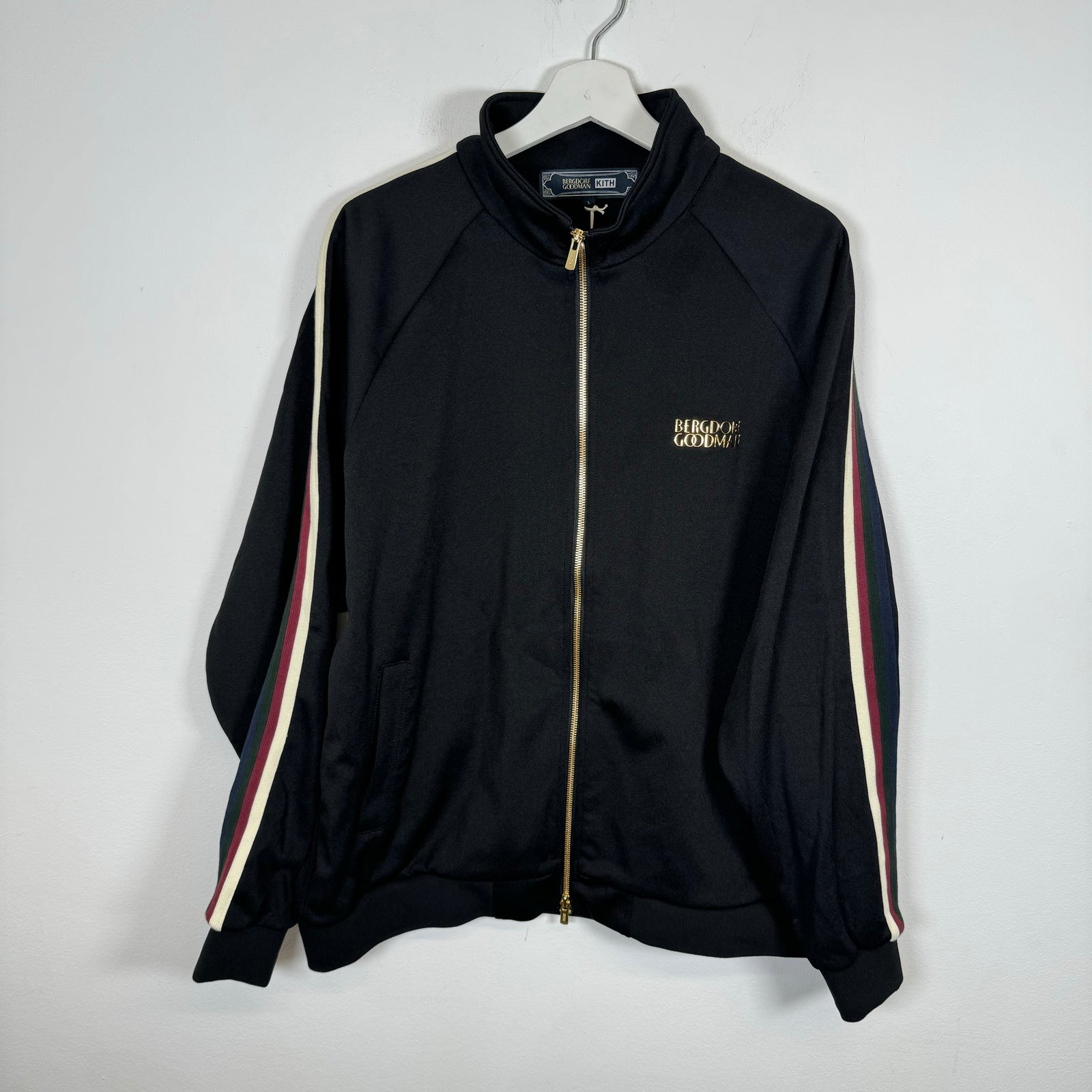 Kith x Bergdorf Goodman Black Track Jacket Size L