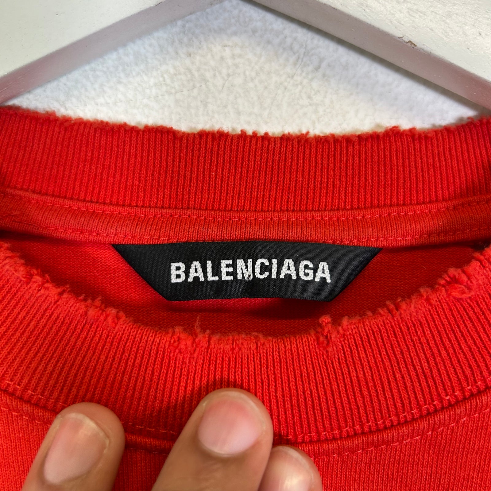 Balenciaga 'Hello My Name Is Demna' Distressed T-Shirt