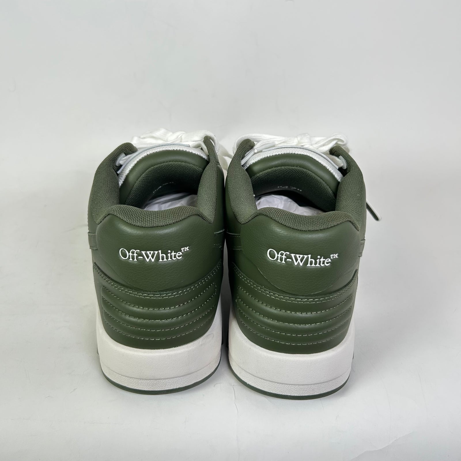 Off-White Olive Green Out Of Office Sneaker Size 47