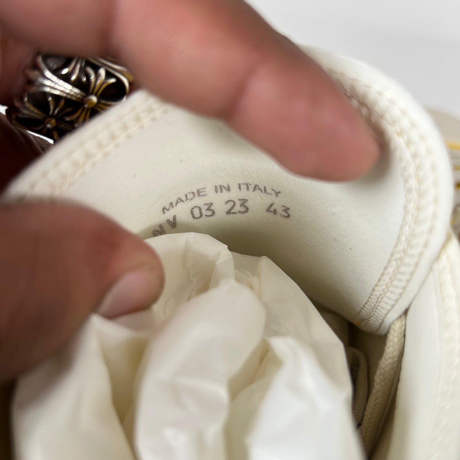Dior B23 Yellow 'AsteroDior' High-Top Sneaker Size 43