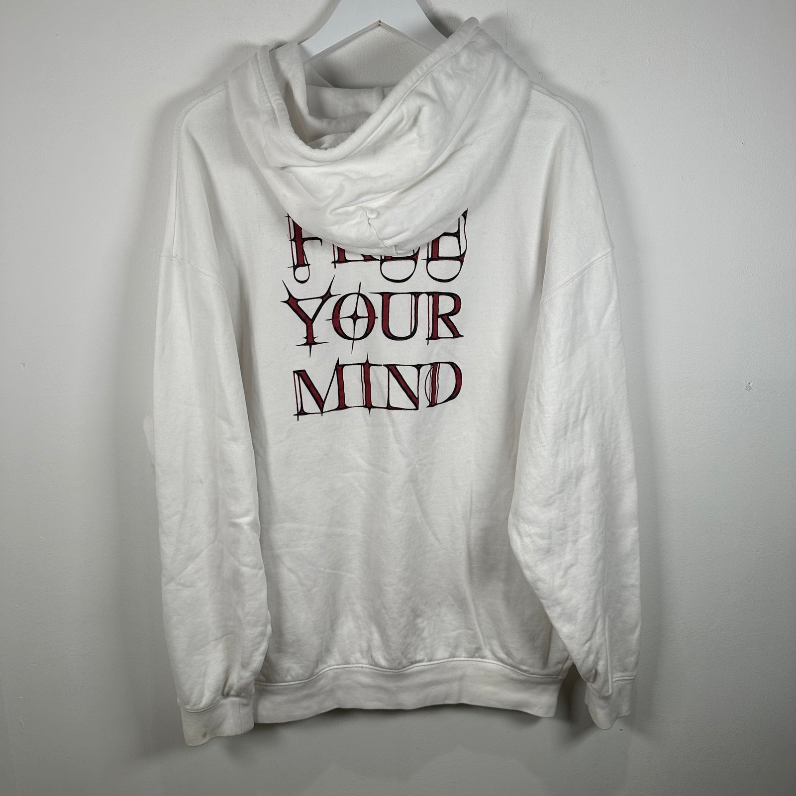 Balenciaga ‘Free Your Mind’ Graphic White Hoodie Size S