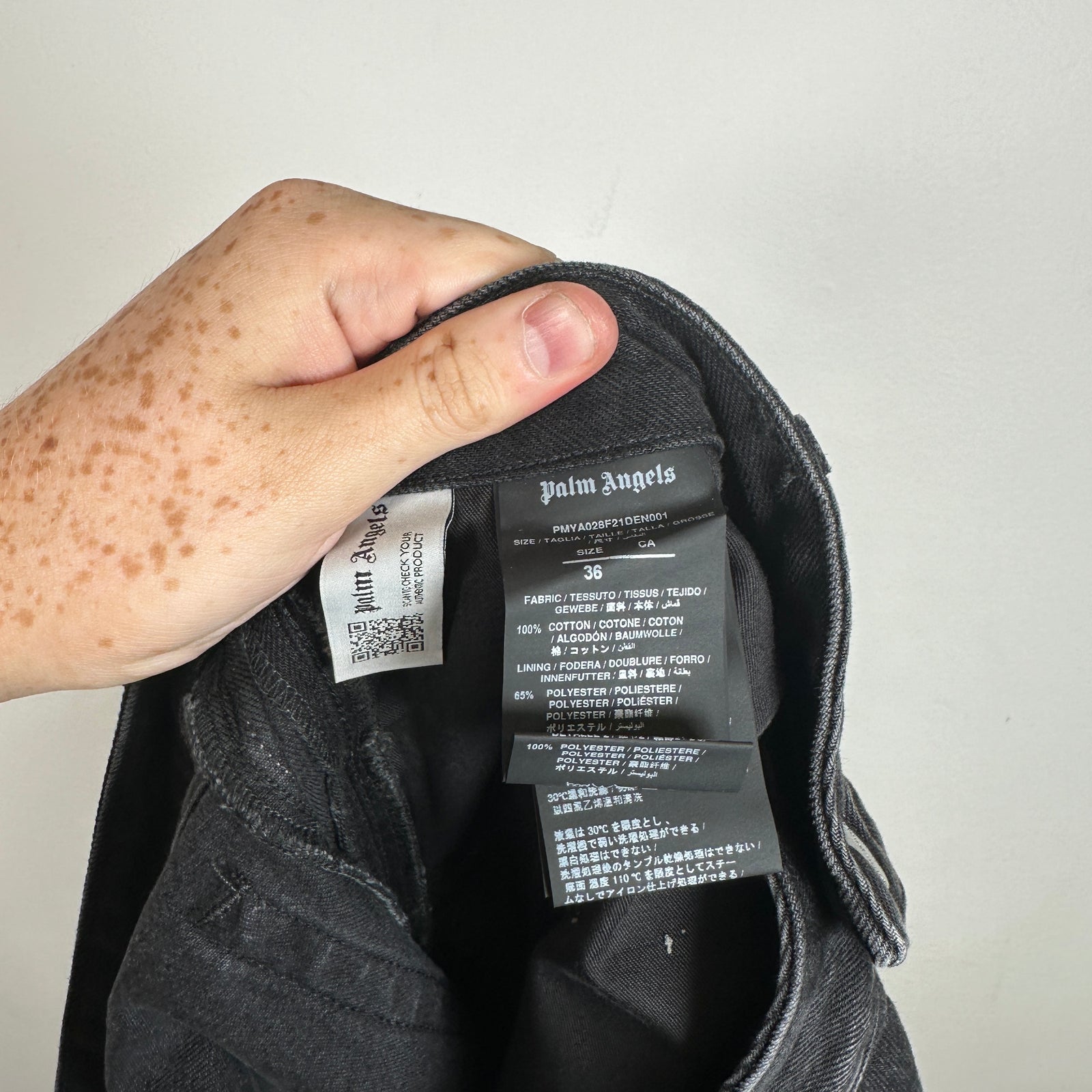 Palm Angels Track Denim Jeans Size 36
