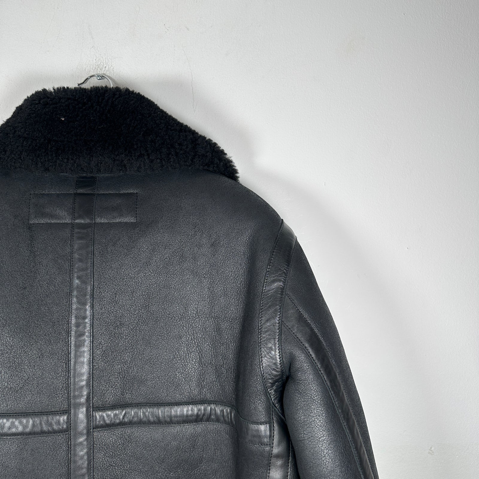Acne Sherling Flight Jacket Size 48
