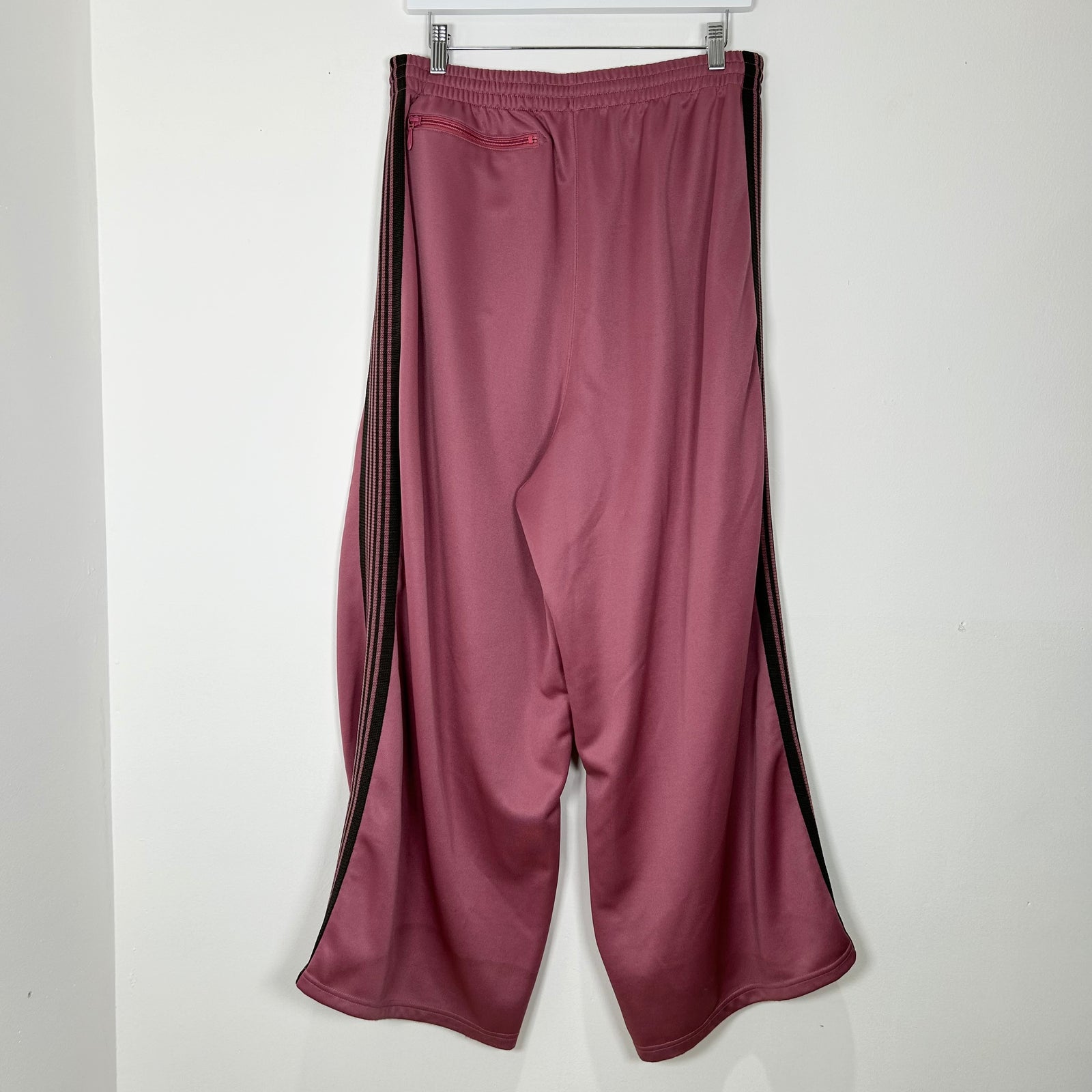 Needles Pink Wide Leg Track Pants Size M