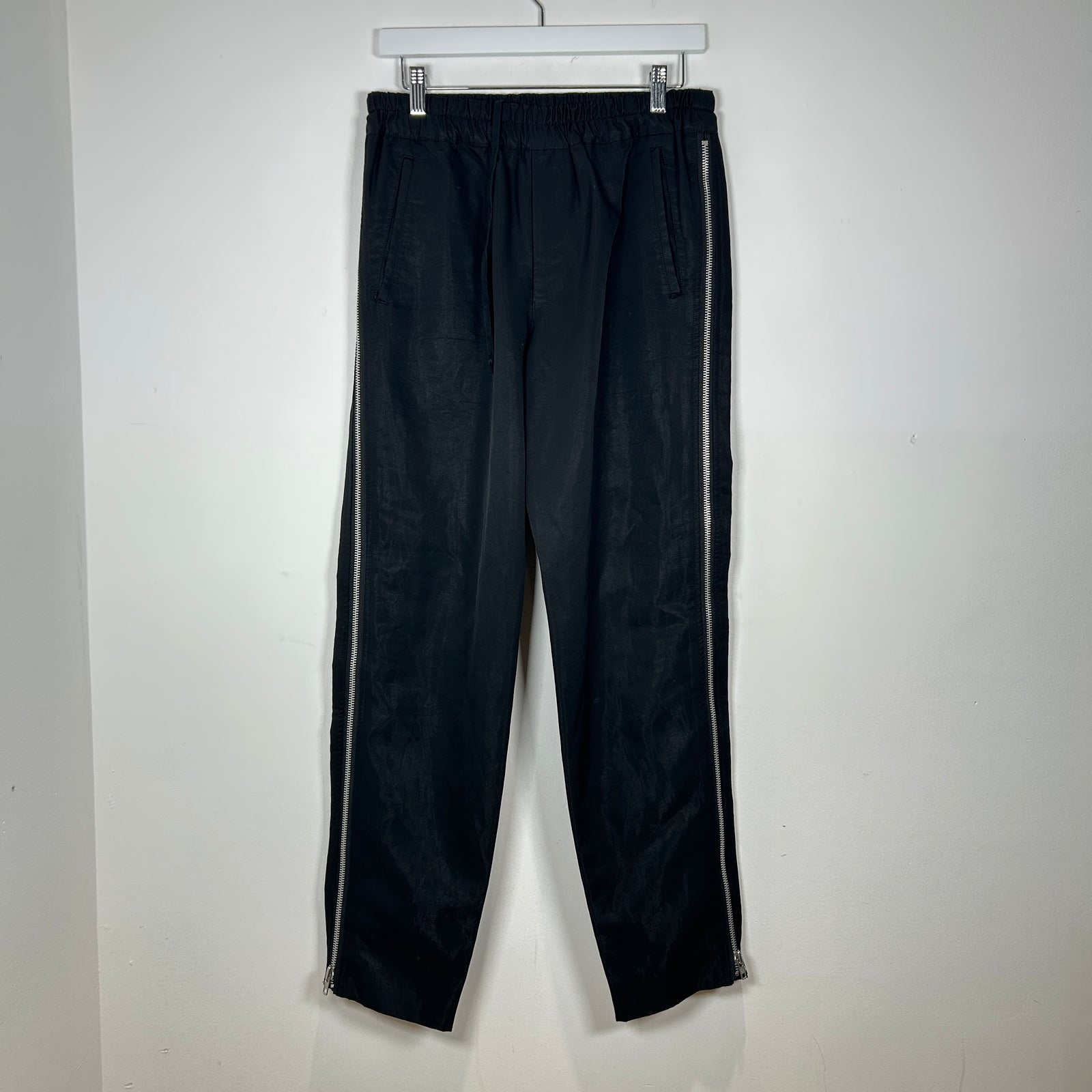CDG Black Zipper Seam Pants Size L