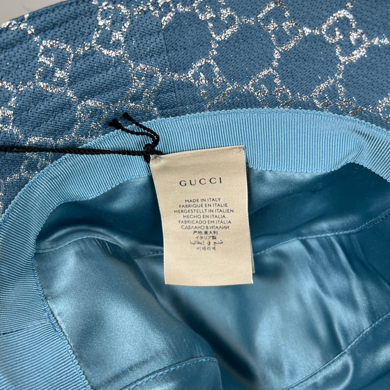 Gucci GG Sparkly Bucket Denim