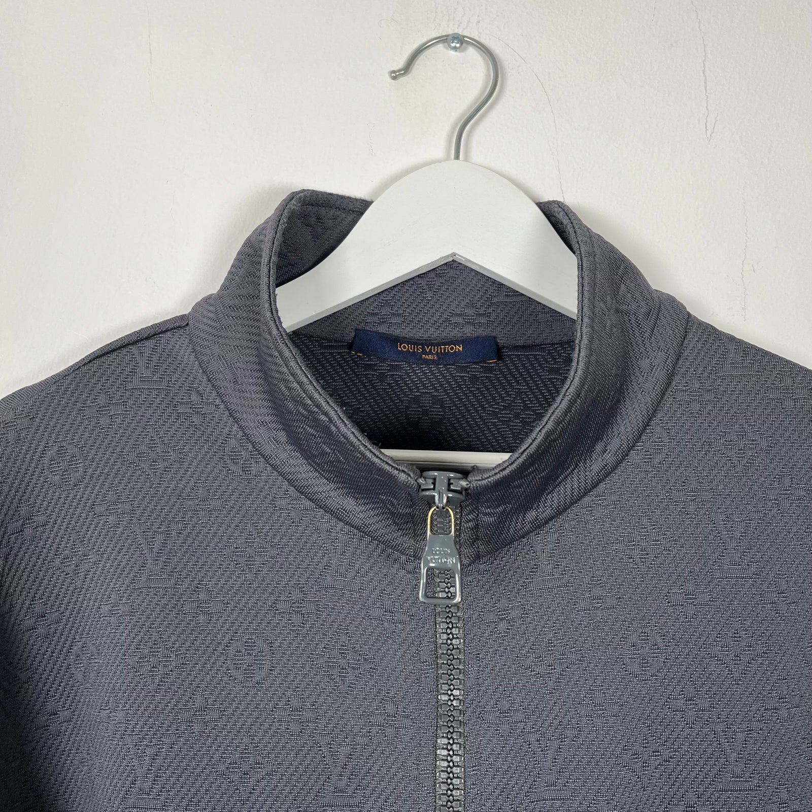 Louis Vuitton Grey Monogram Zip-Up Jacket Size XL