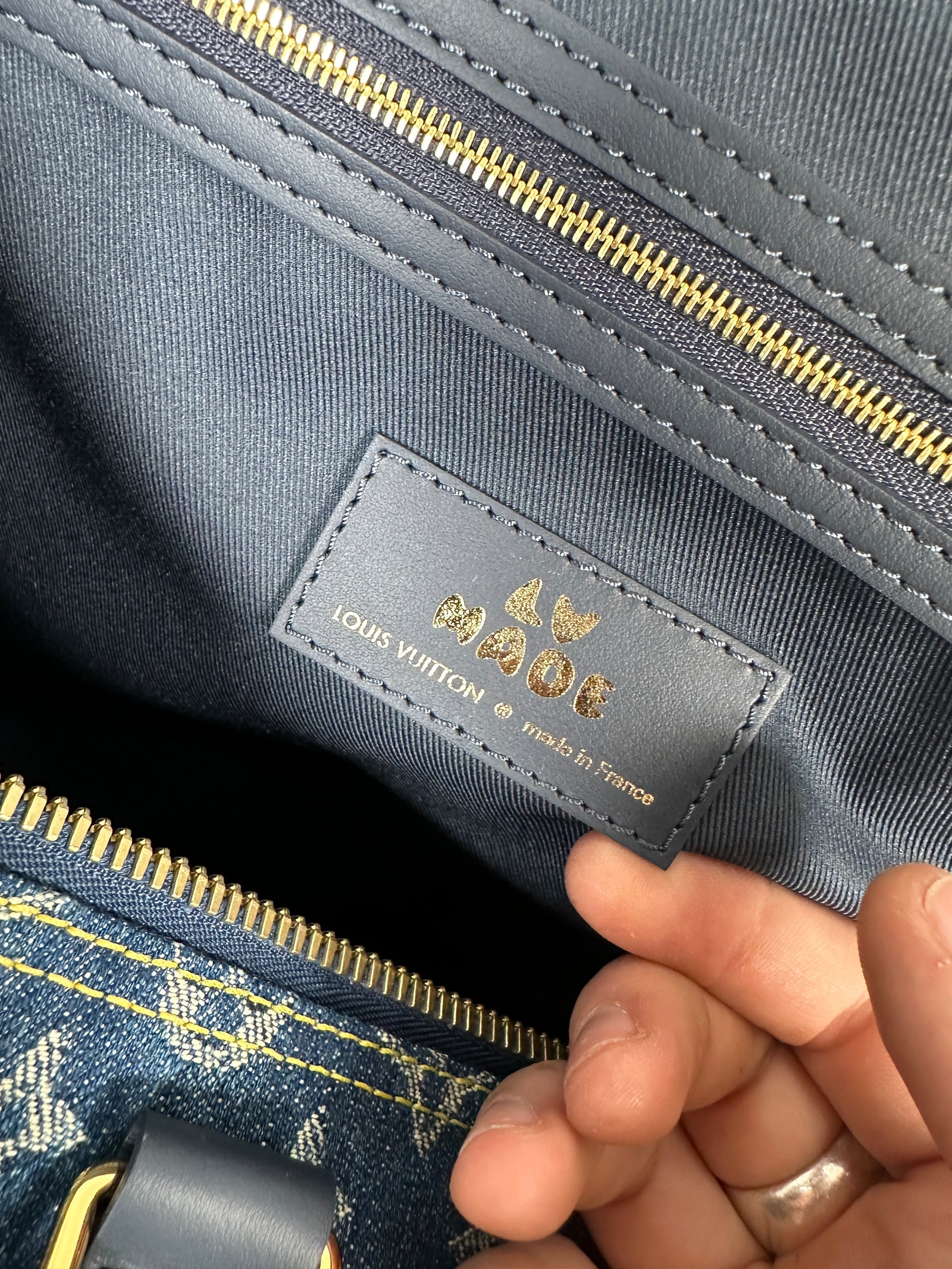 Louis Vuitton x Nigo 2022 Monogram Denim Drip Keepall Bandouliere 50