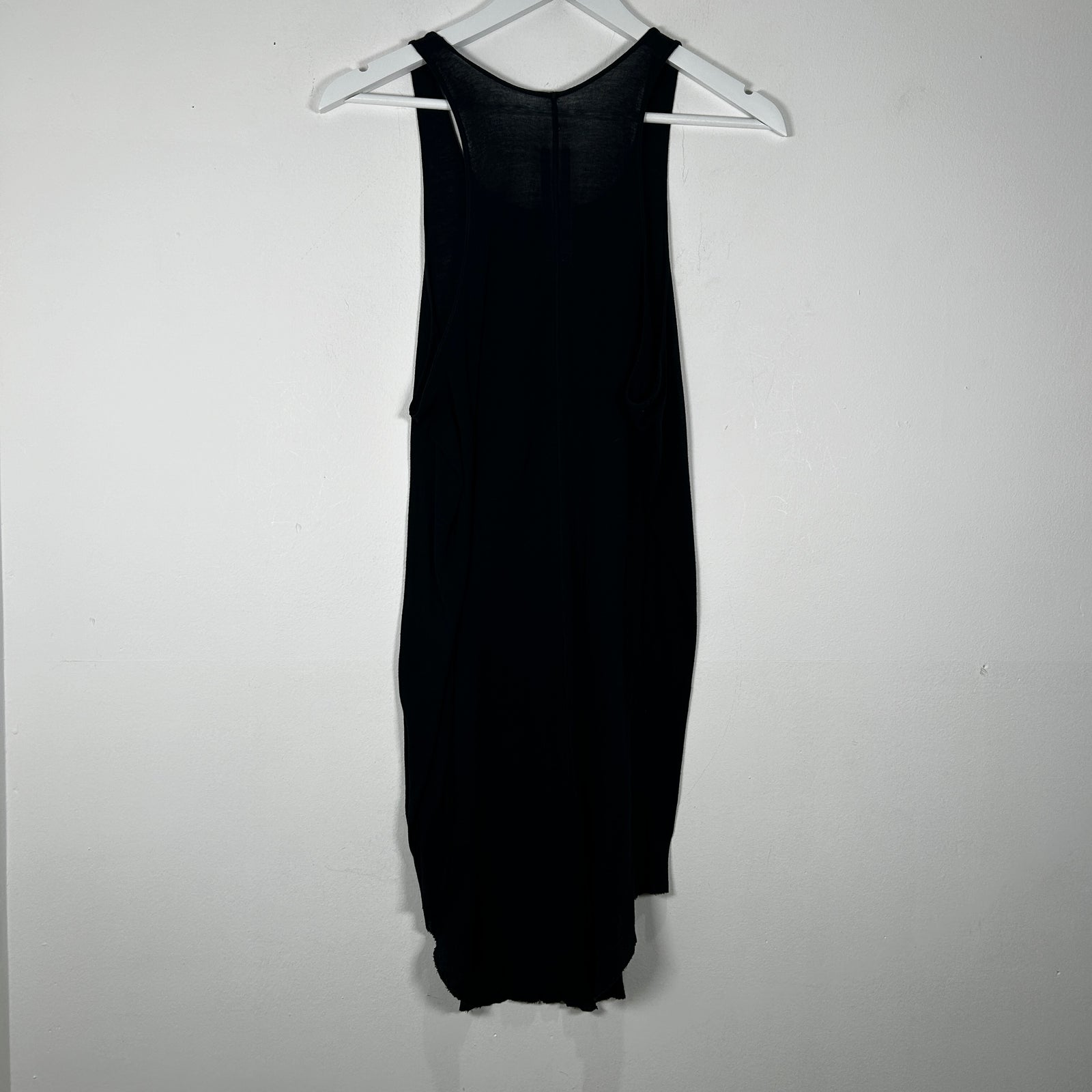Rick Owens Black 'Dick Flap' Tank-Top Size M