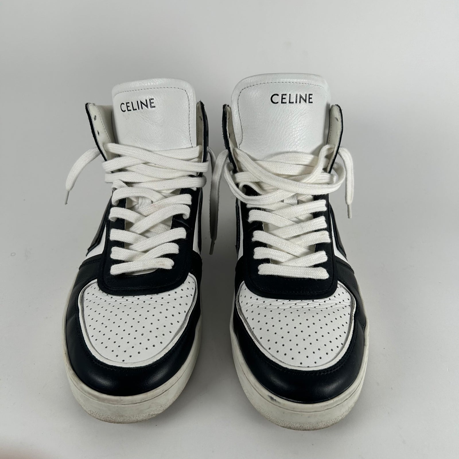 Celine CT-01 Black High Trainers Size 8