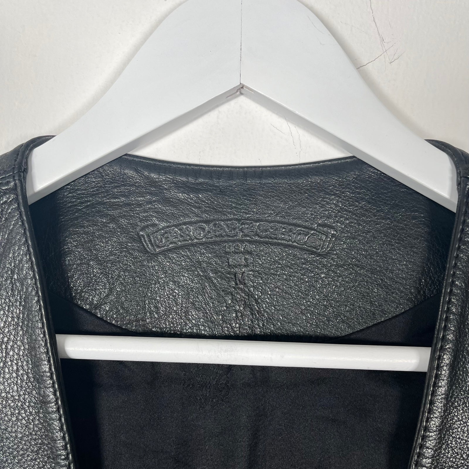 Chrome Hearts Leather Vest Size M