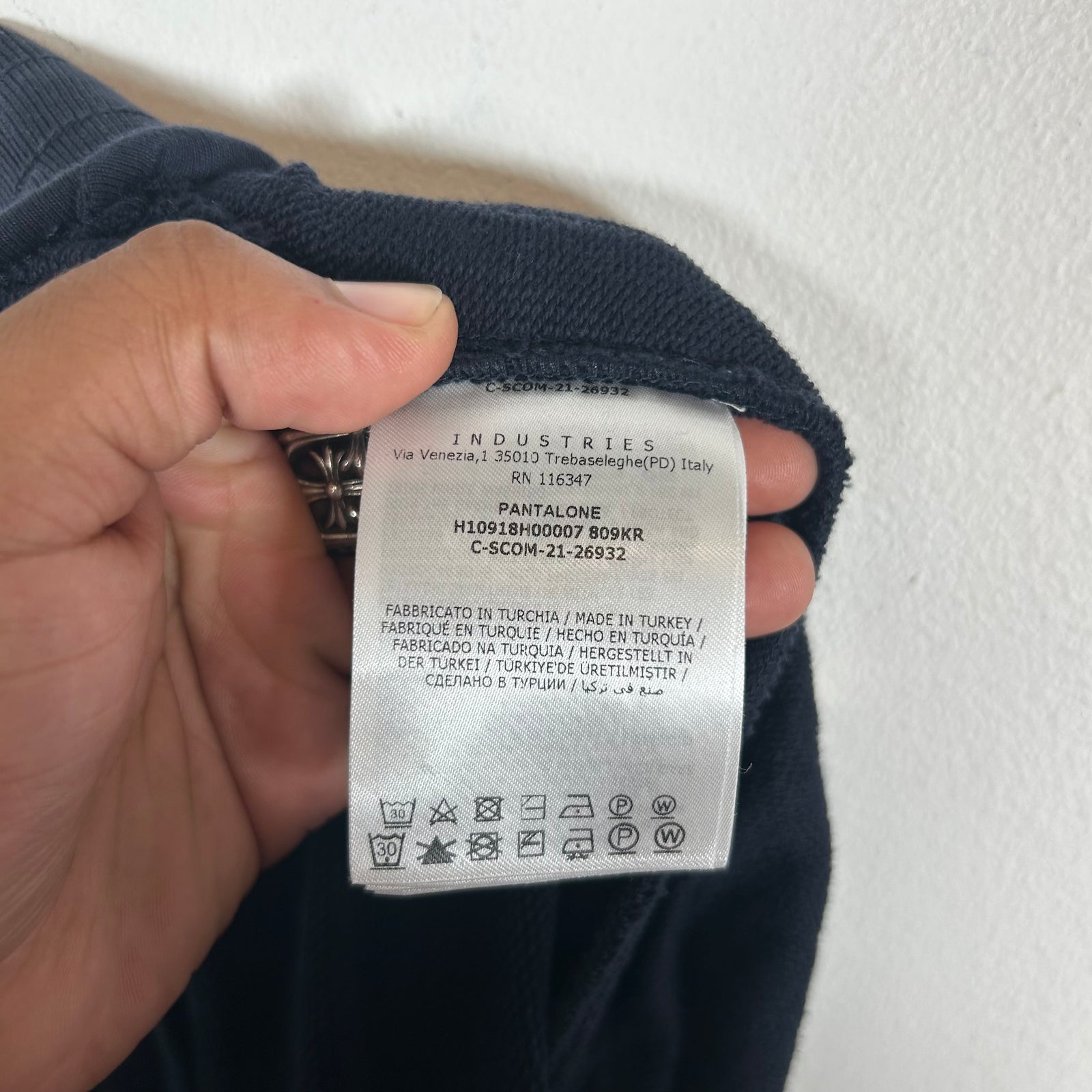 Moncler Navy Drawstring Joggers Size L