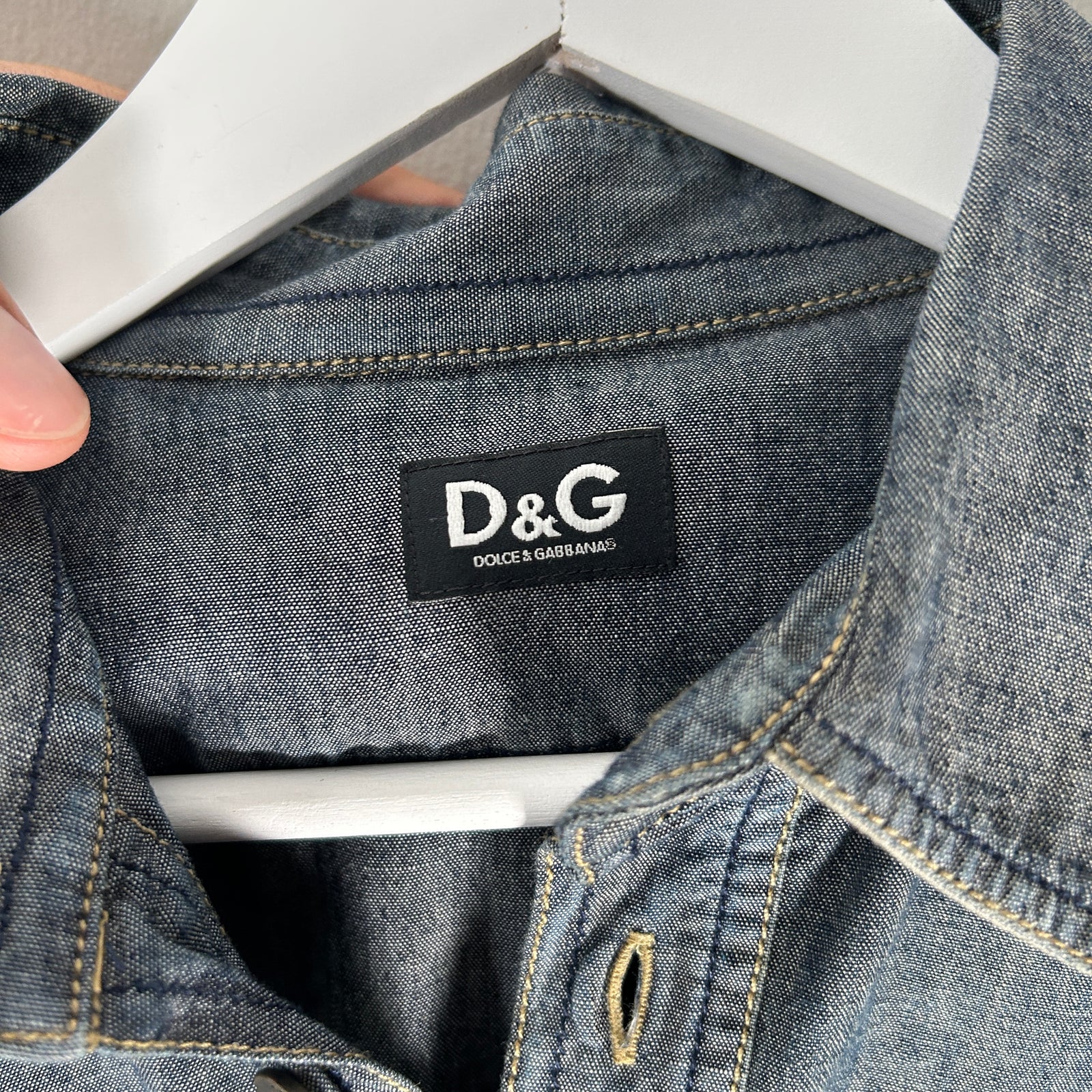 Dolce Gabbana Western Denim Shirt Size M