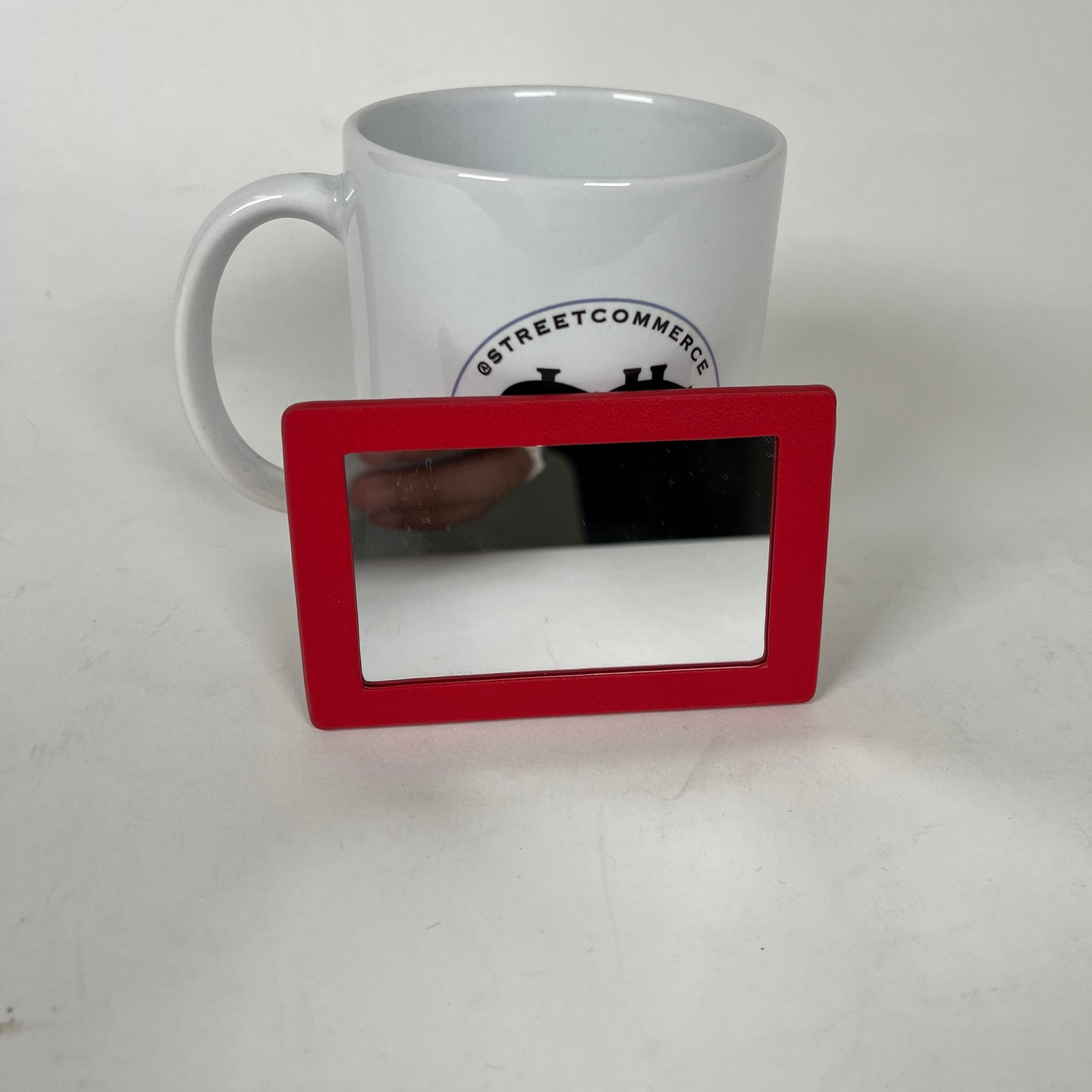 Christian Dior Red Vintage Cosmetic Mirror