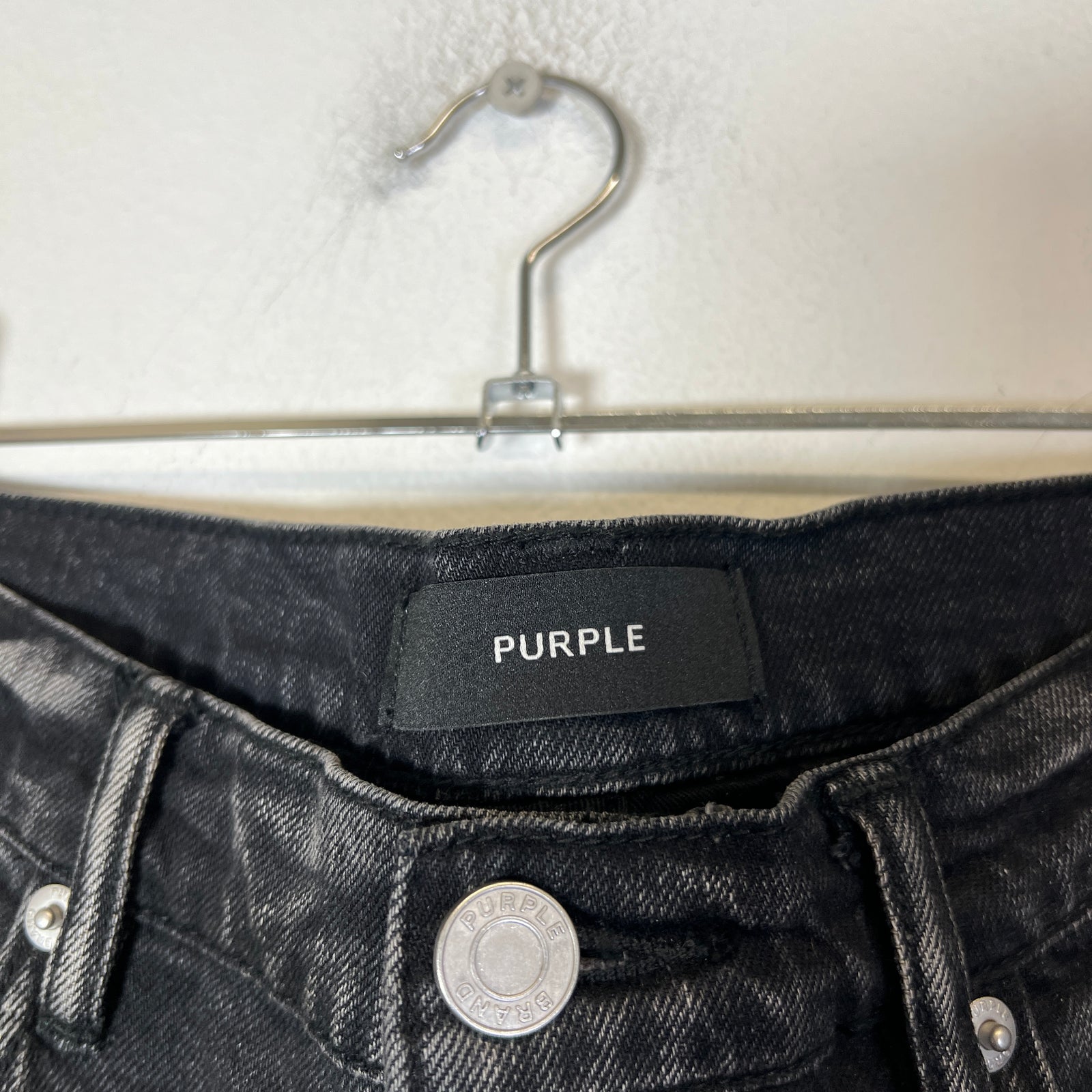 Purple Brand Black Washed P001 Skinny Jeans Size 32
