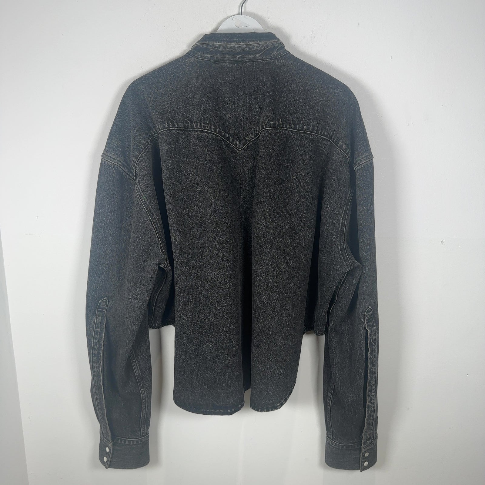 Vetements x Levi's Black Washed Denim Shirt Size 7XL