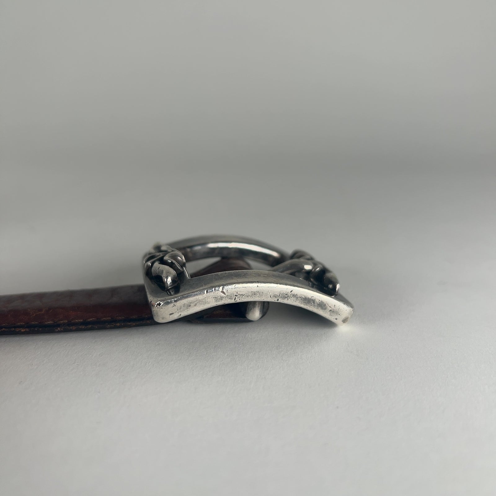 Chrome Hearts 1" Floral Square Belt