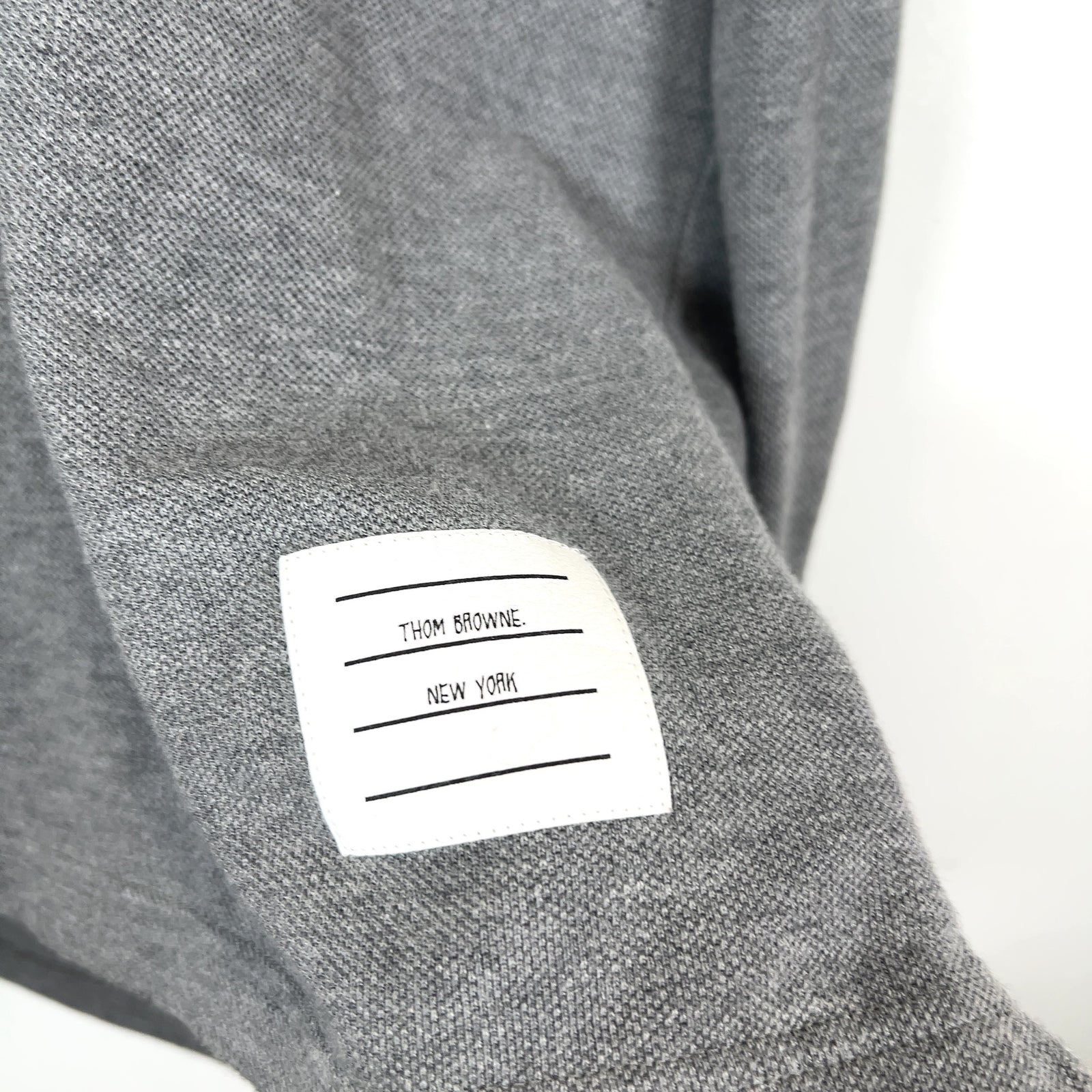 Thom Browne '2003' 4-Bar Long-Sleeve Polo Shirt