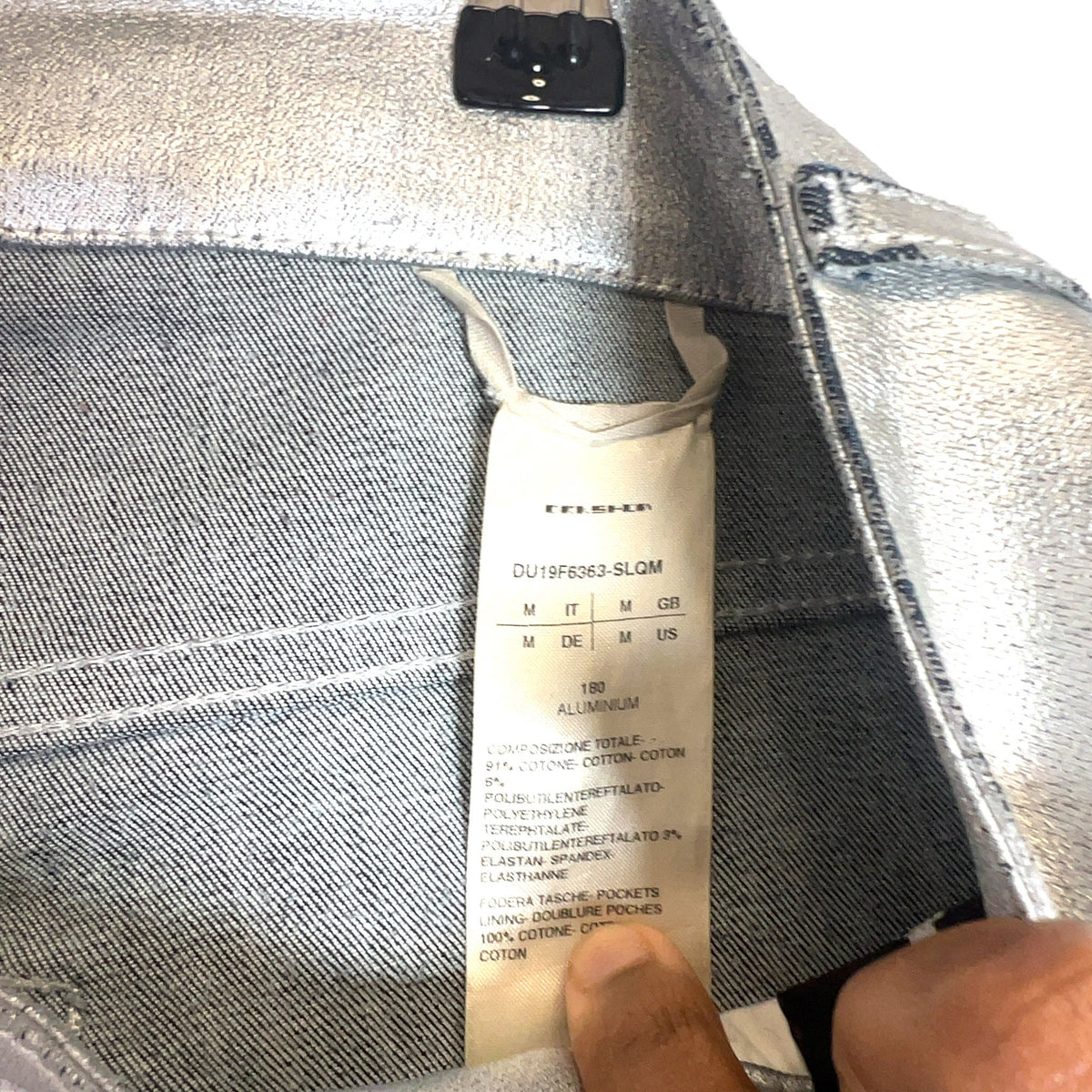Rick Owens DRKSHDW Aluminum Nagakin Jeans
