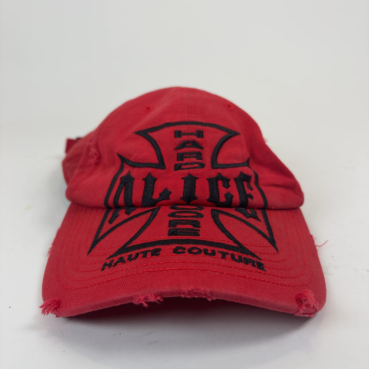 Alice Hollywood Iron Cross Embroidered Red Hat