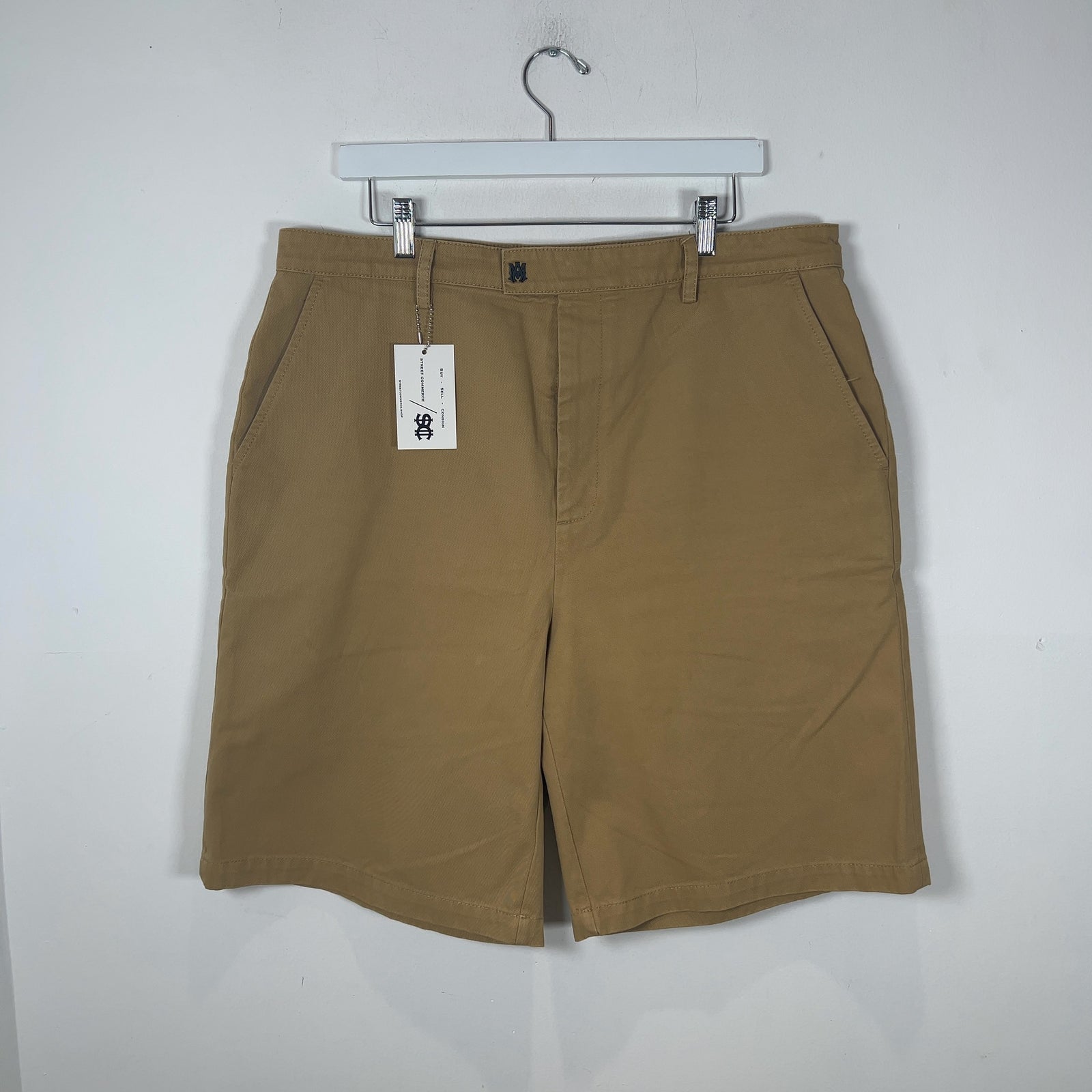 Amiri Khaki Logo Chino Shorts
