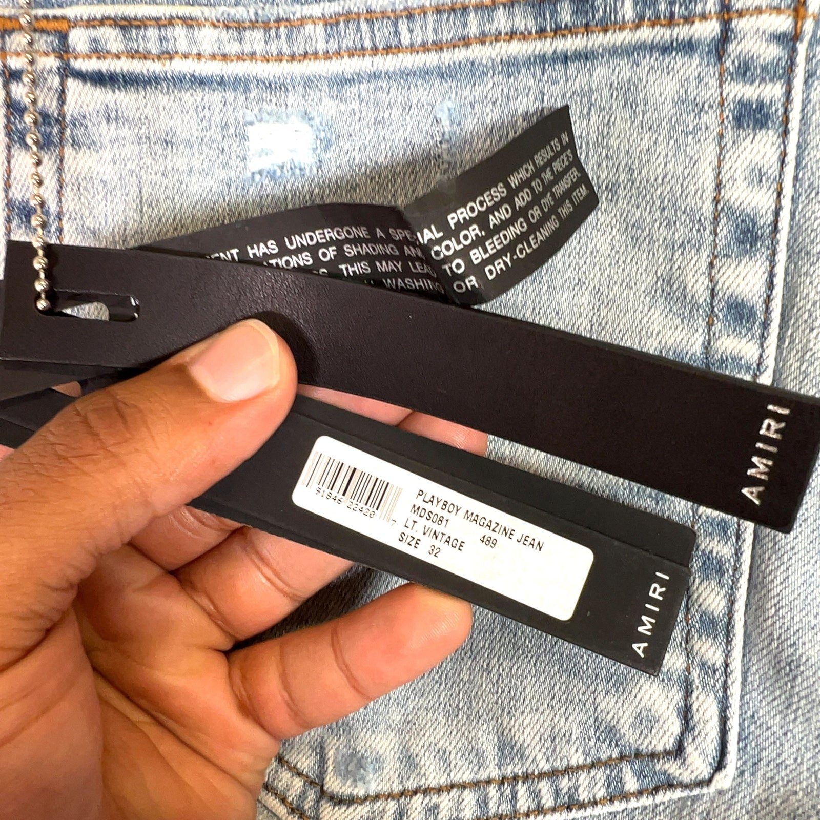 Amiri Playboy Magazine Denim Jeans