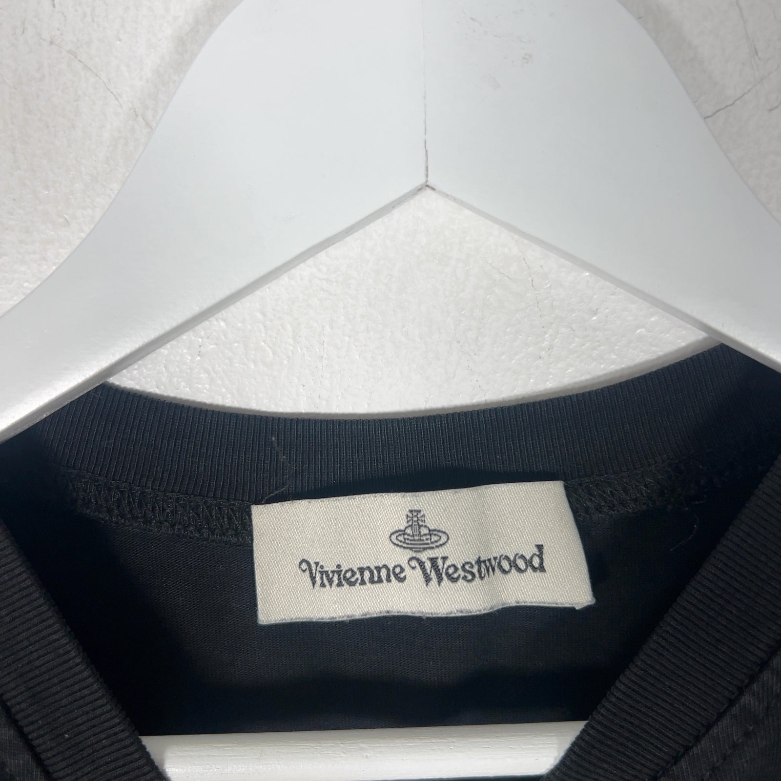 Vivienne Westwood Spray Paint Orb Logo Cropped T-Shirt