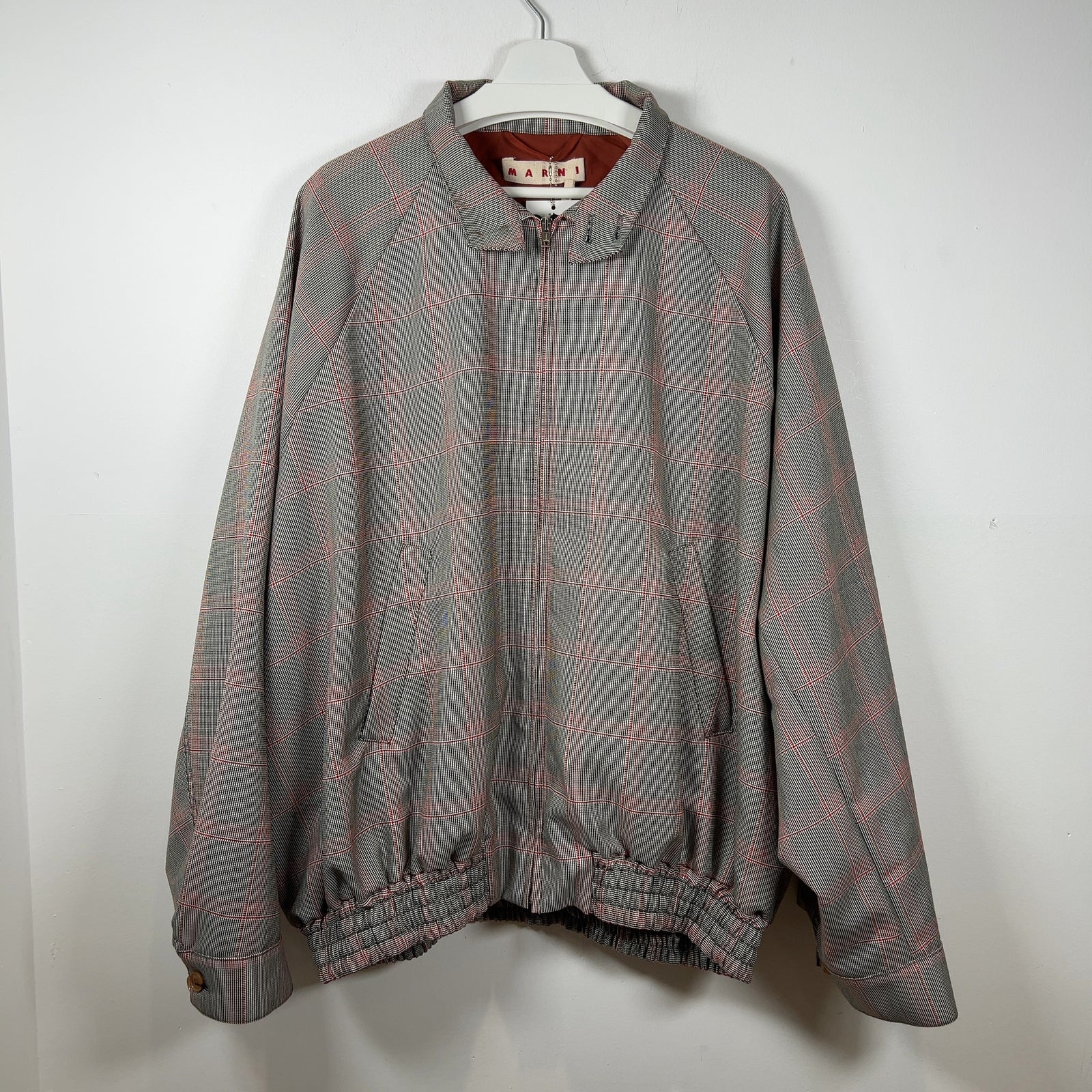 Marni Check Zip Up Jacket