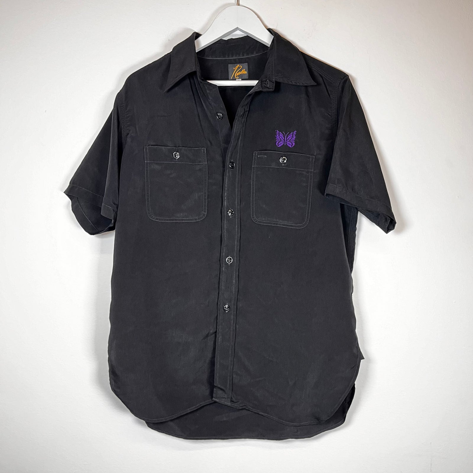 Needles Black Camp Button Up Shirt Size S