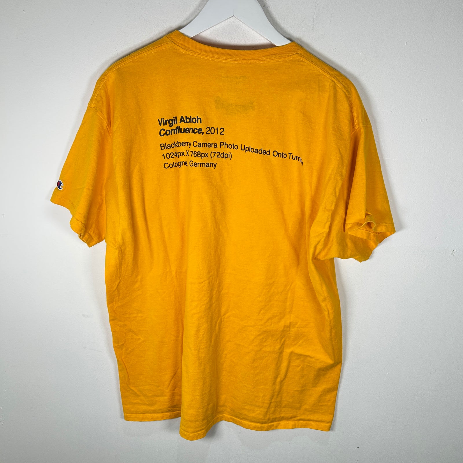 Denim Tears x Pyrex MCA Yellow 'Vision' T-Shirt Size XL
