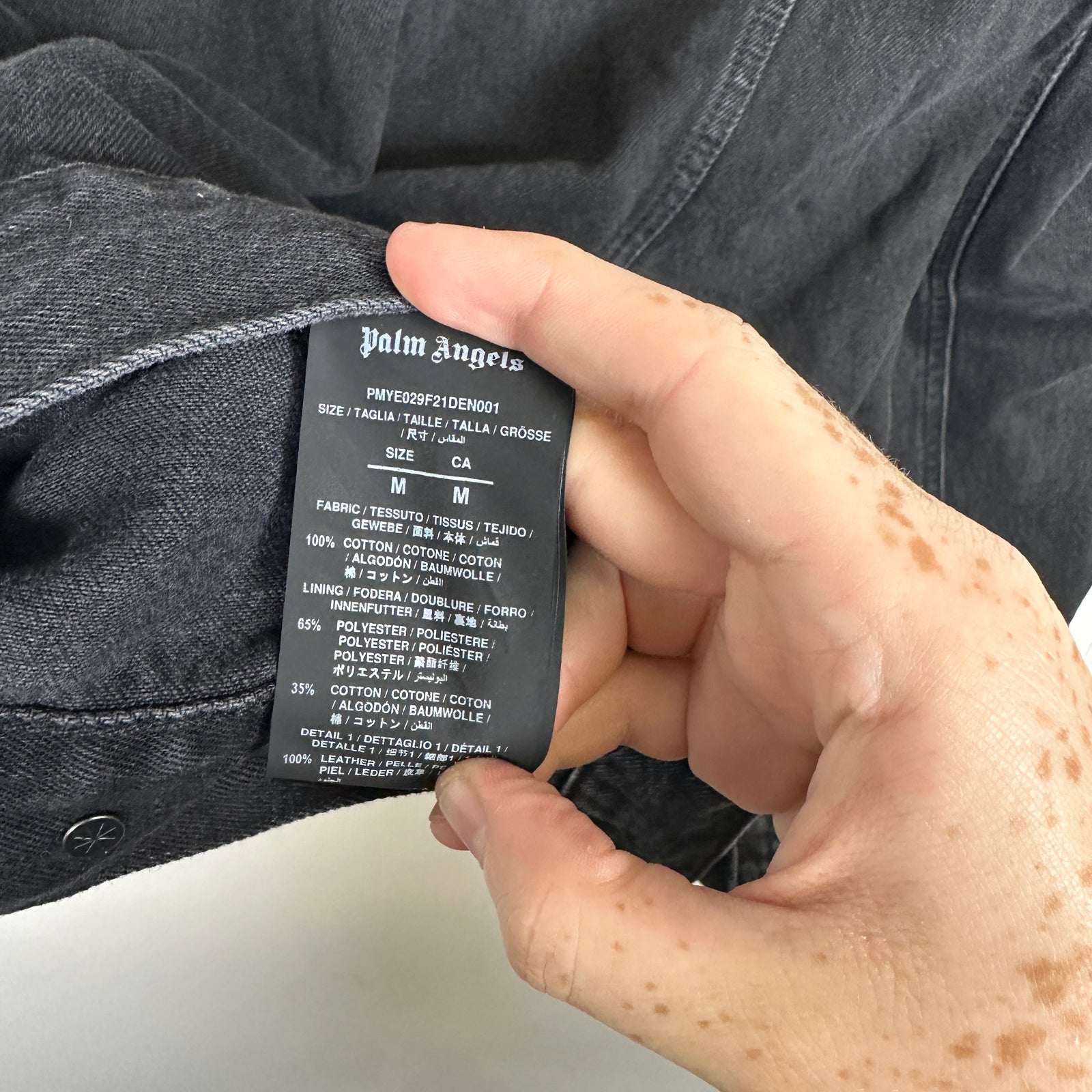 Palm Angels Track Denim Jacket Size M