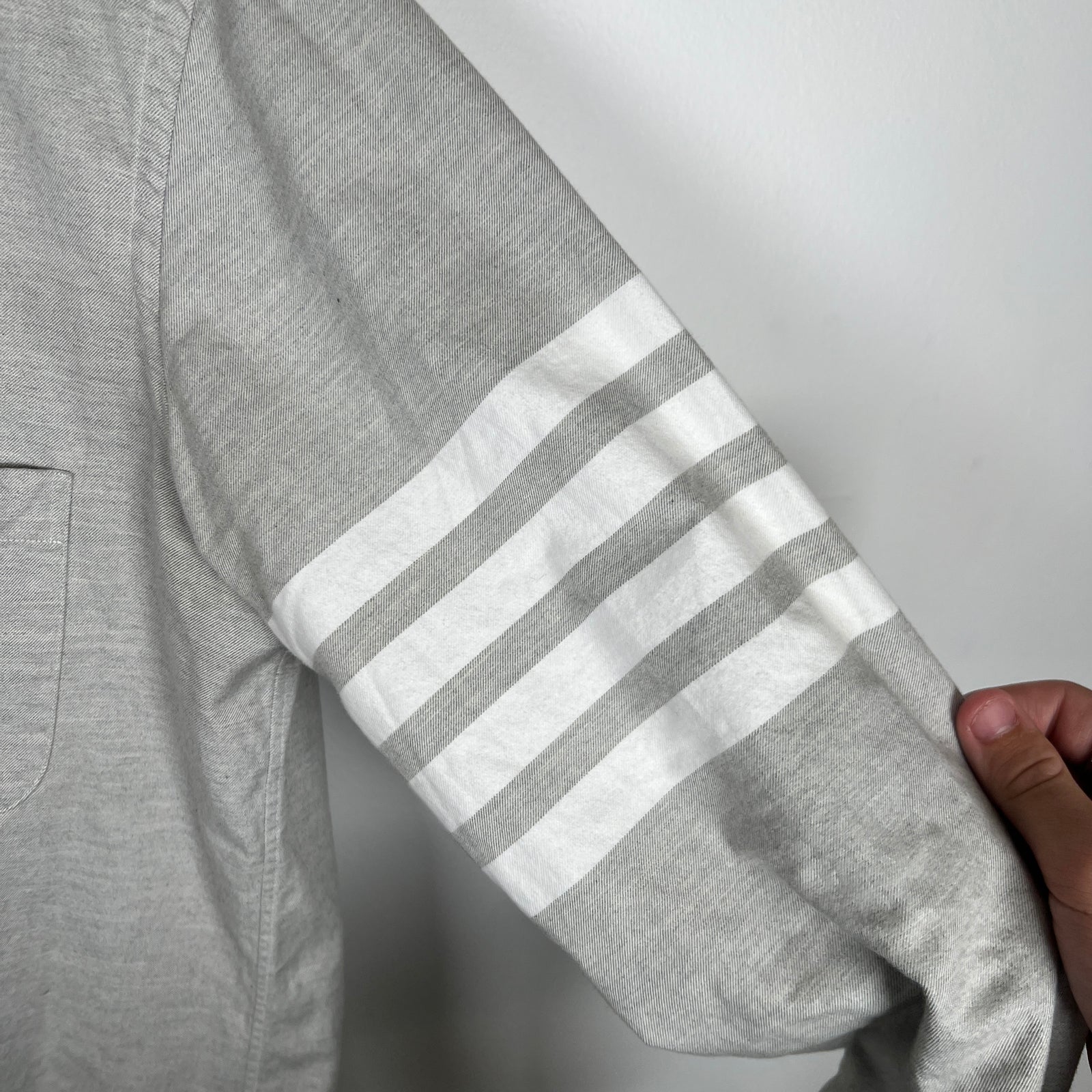 Thom Browne Grey Button Up Shirt Size S