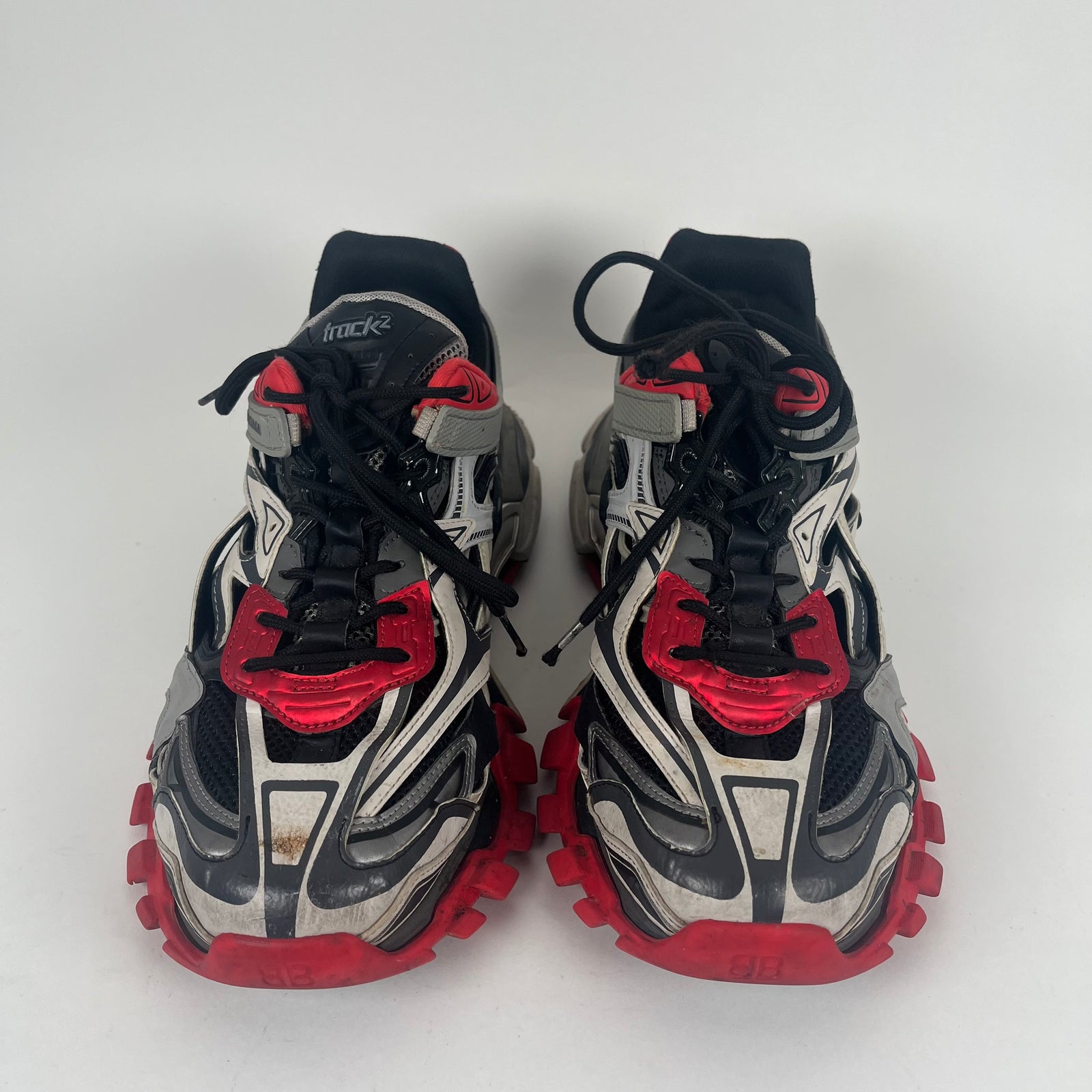 Balenciaga Track 2 Red/Grey Size 12